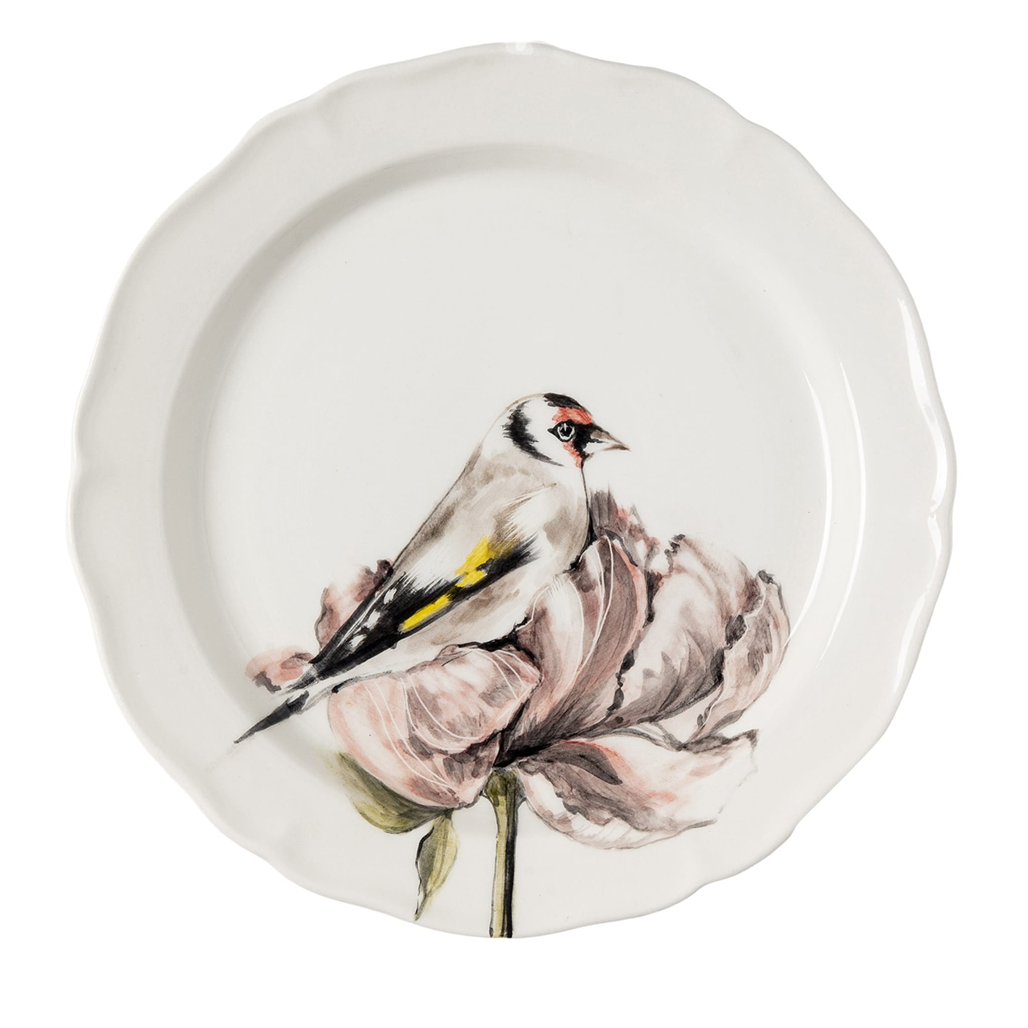 My Little Goldfinch C Round Polychrome Dinner Plate - Main view