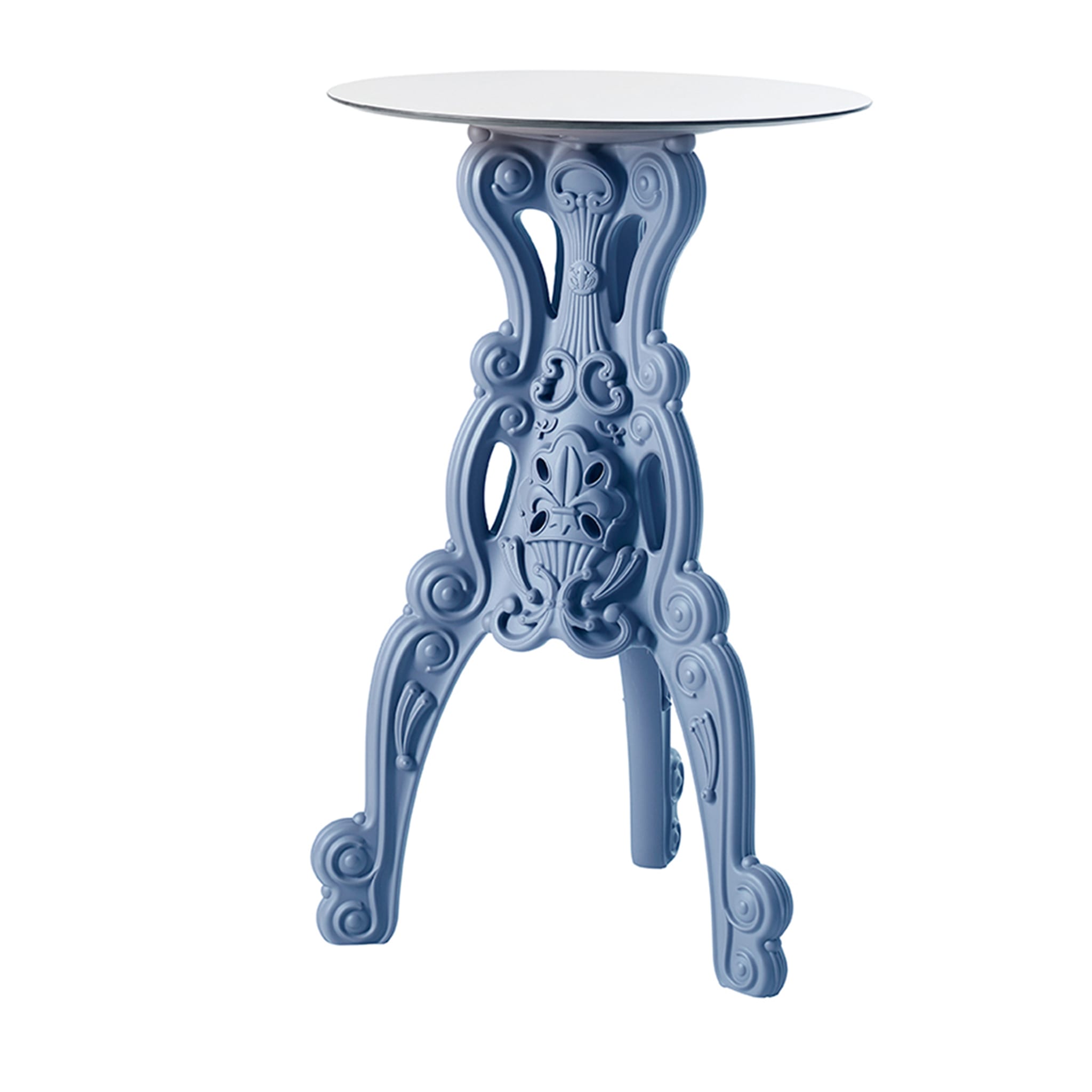 Master of Love Blue Bistro Table with Round Top - Main view