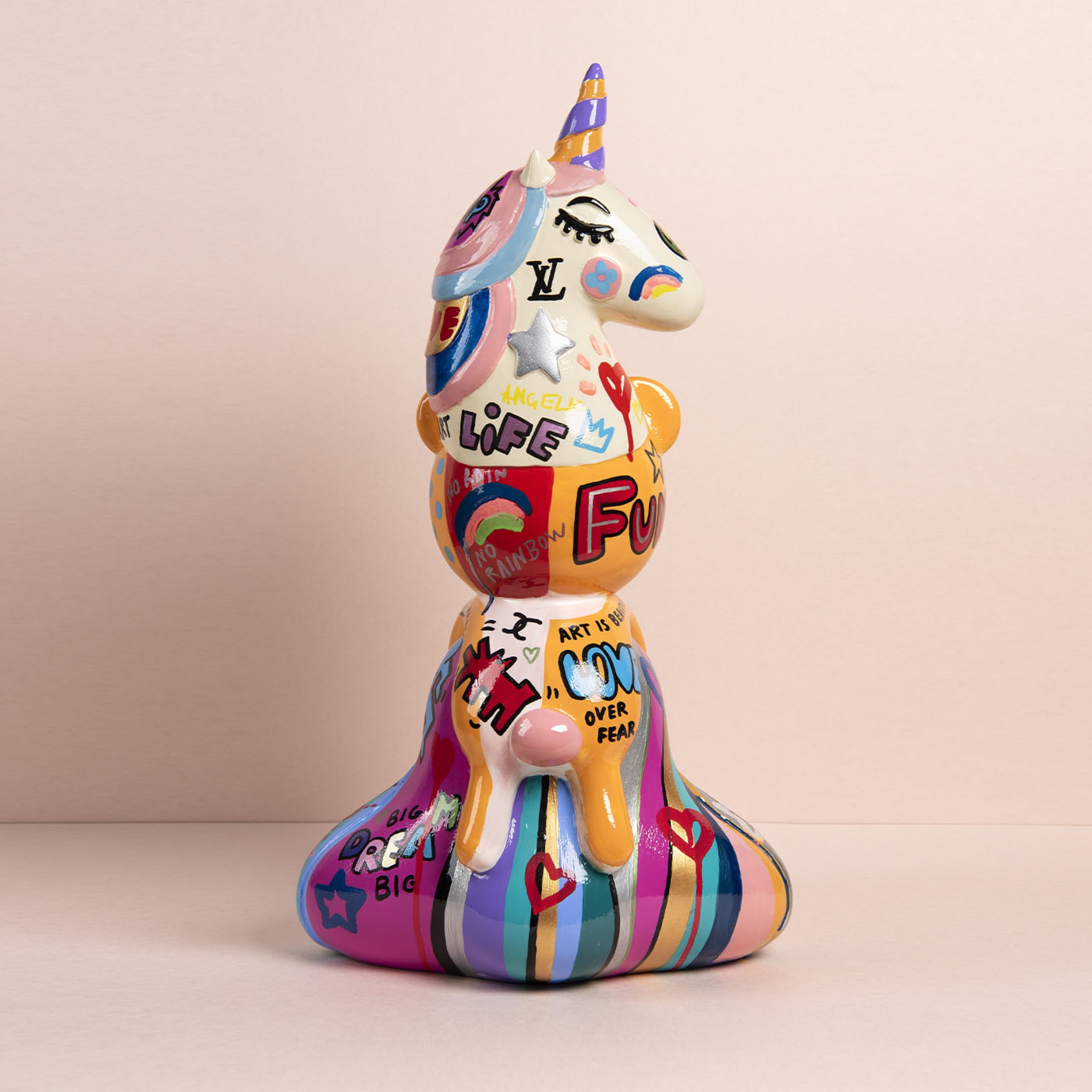 Multicolor Magic Totem Series Sculpture #1 - Alternative view 2