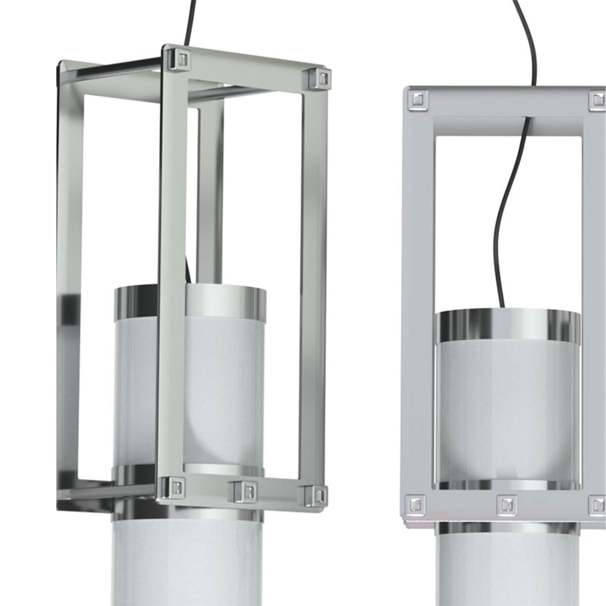 Cylinder Silvery Pendant Lamp - Alternative view 2