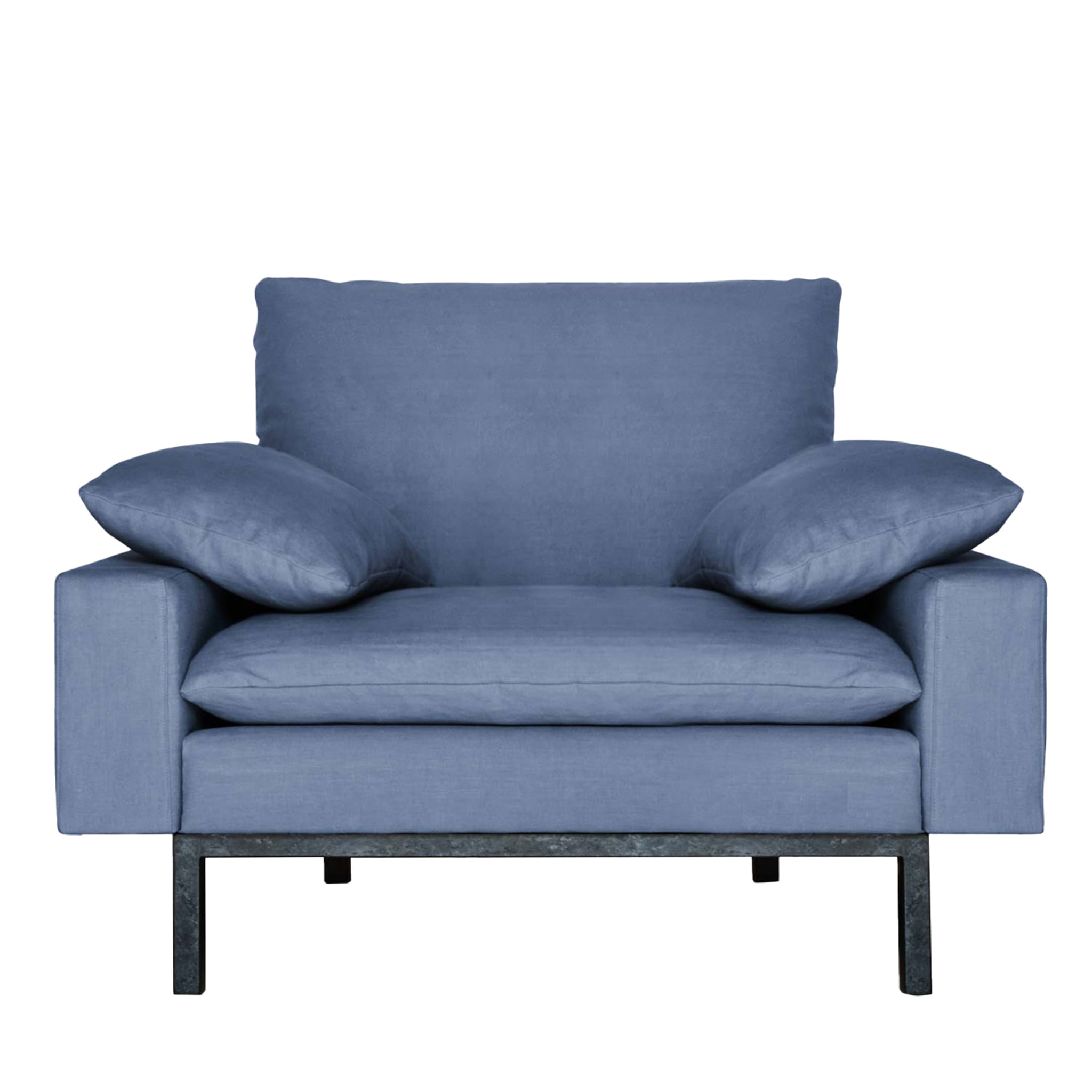 Bad Ecological Blue Armchair by Vanessa Tambelli - Main view