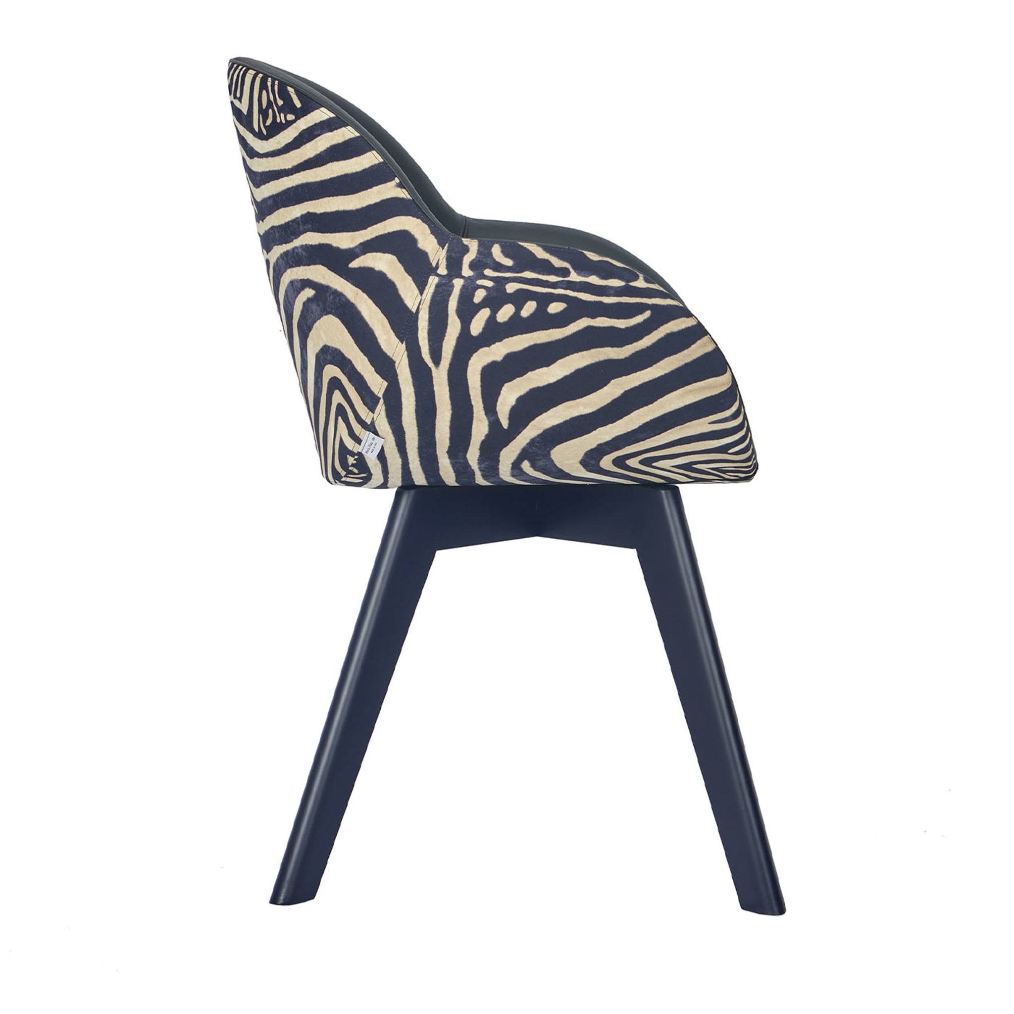 Kiros Lup Zebra-Striped Lounge Chair - Alternative view 2