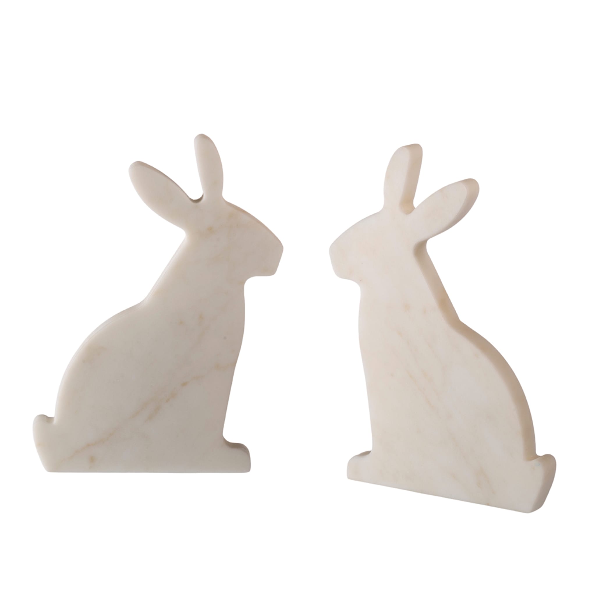 Bunny Set of 2 White Carrara Bookends by Alessandra Grasso - Alternative view 3
