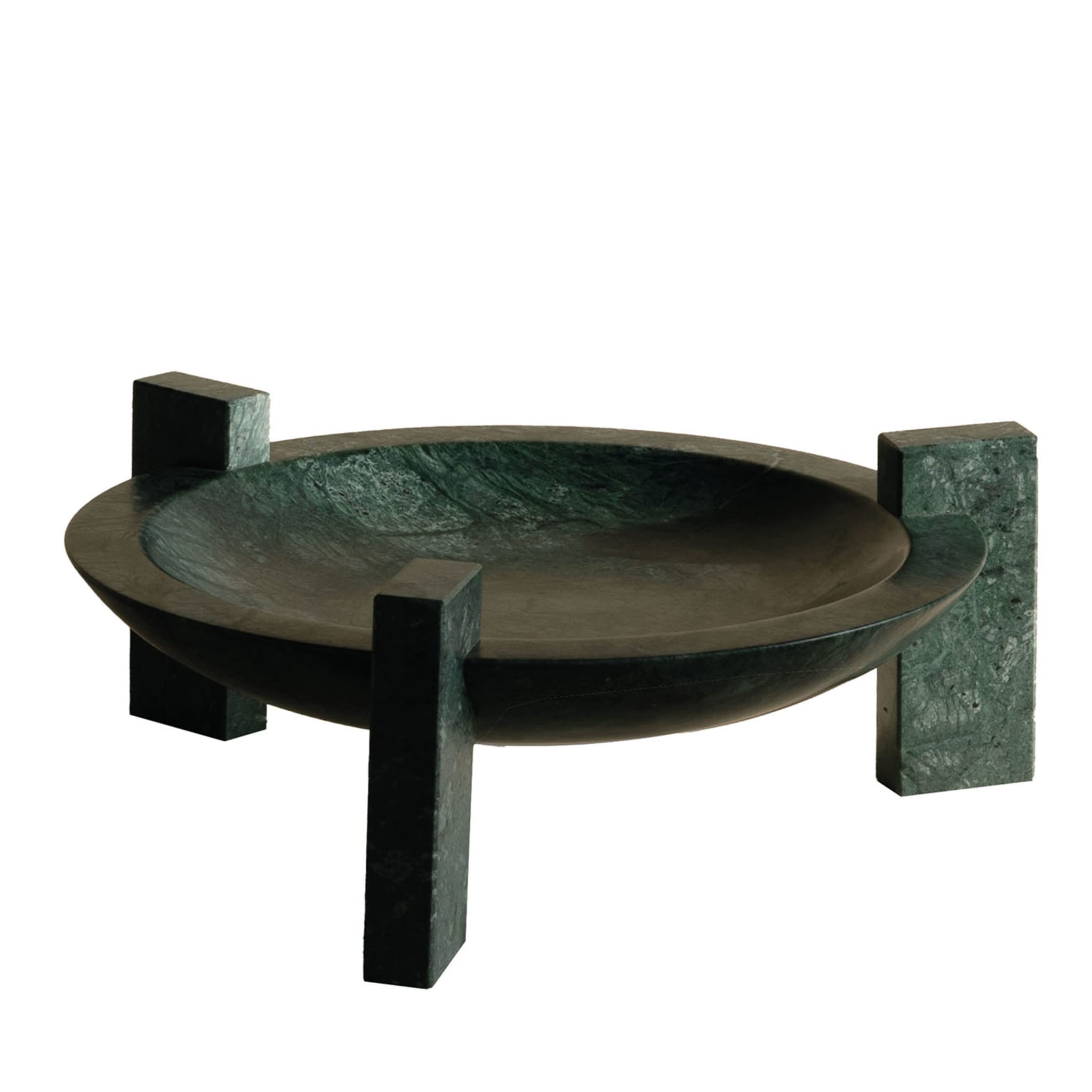 Block Stand Low Green Marble Centerpiece - Main view