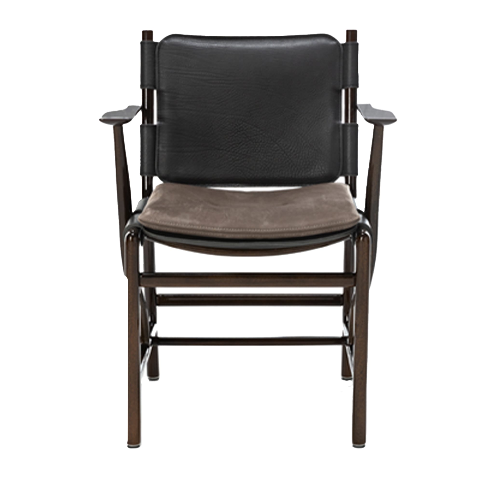 Levante Dark Leather Chair by Massimo Castagna #6 - Main view
