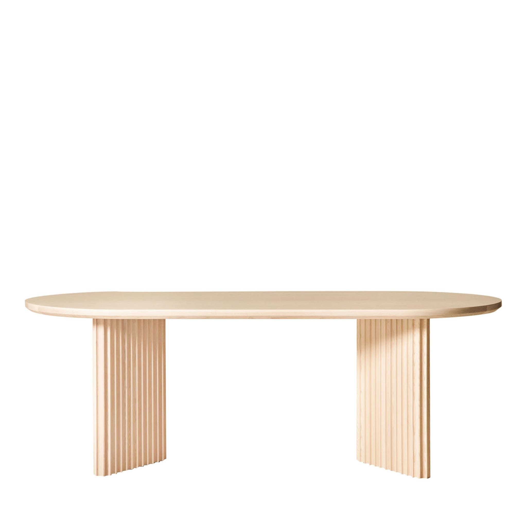 Table Basalto en frêne naturel - Vue principale