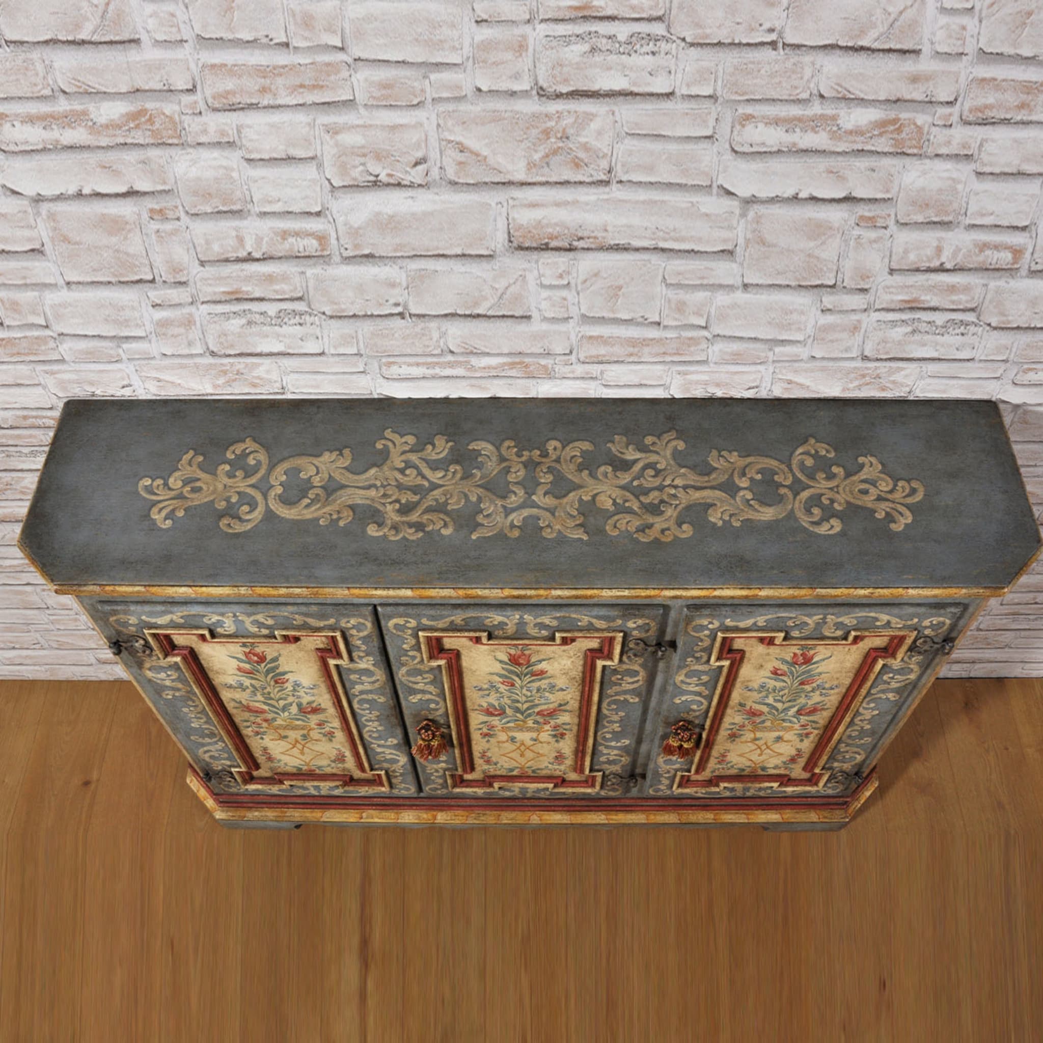 18th-Century Baroque Tyrolean-Style Floral Sideboard - Alternative view 4