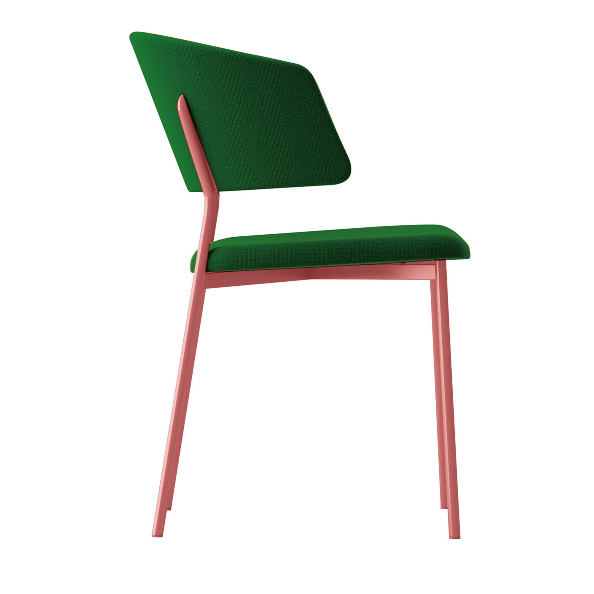 Wrap Steel Grüner und rosa Stuhl von Copiosa Lab - Hauptansicht