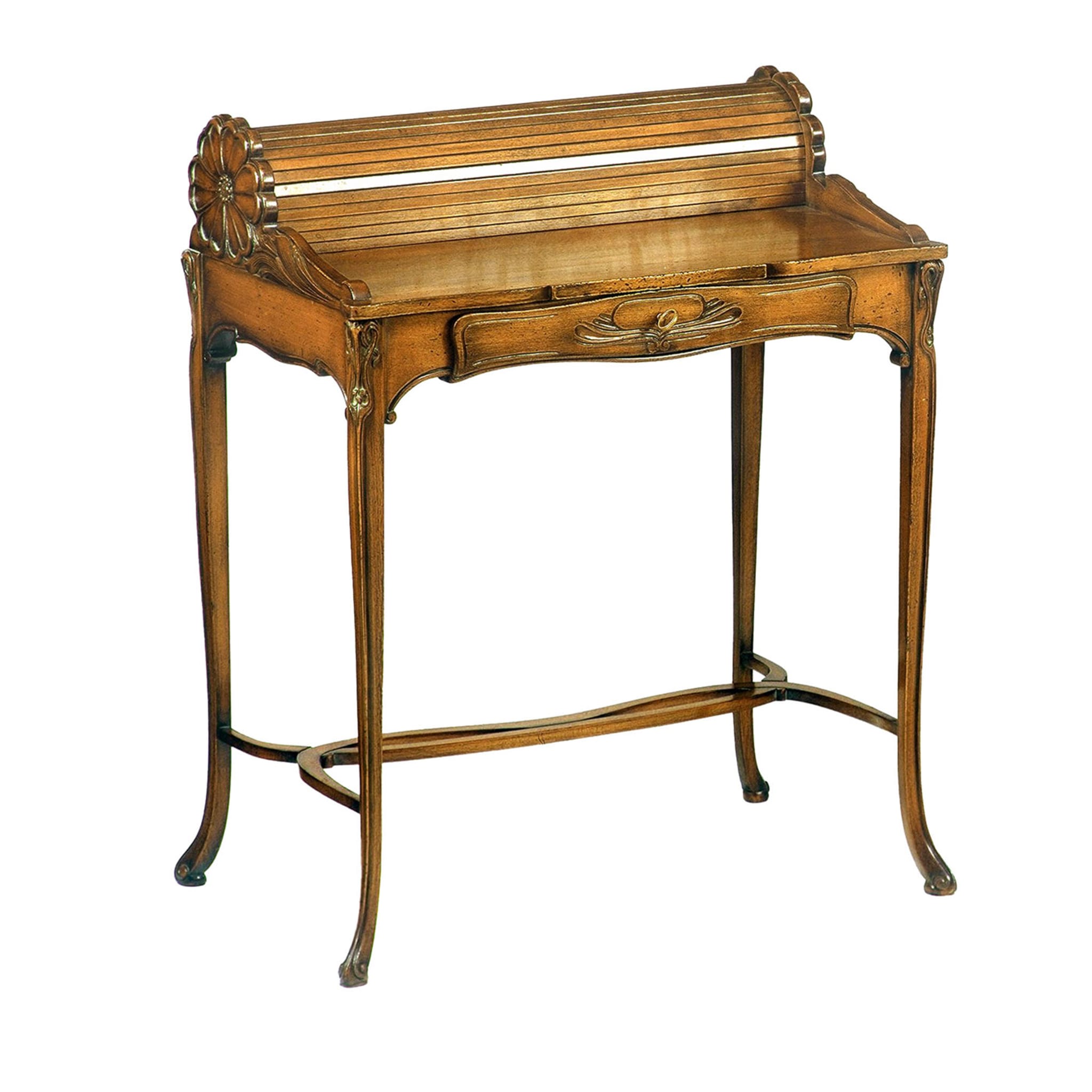 French Art Nouveau-Style Roll-Top Writing Desk - Main view