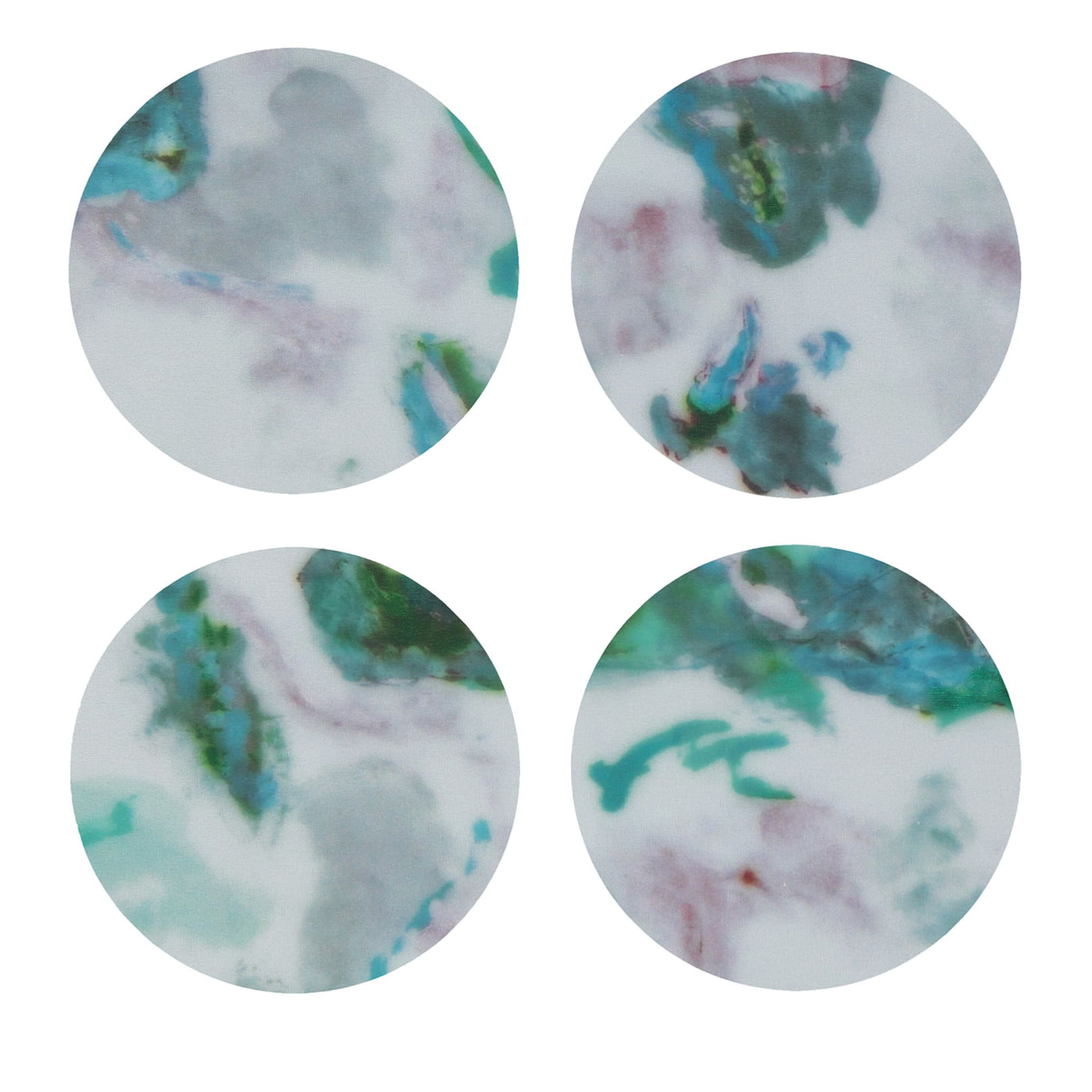 Apollo Set of 8 Mottled Polychrome Coasters - Main view
