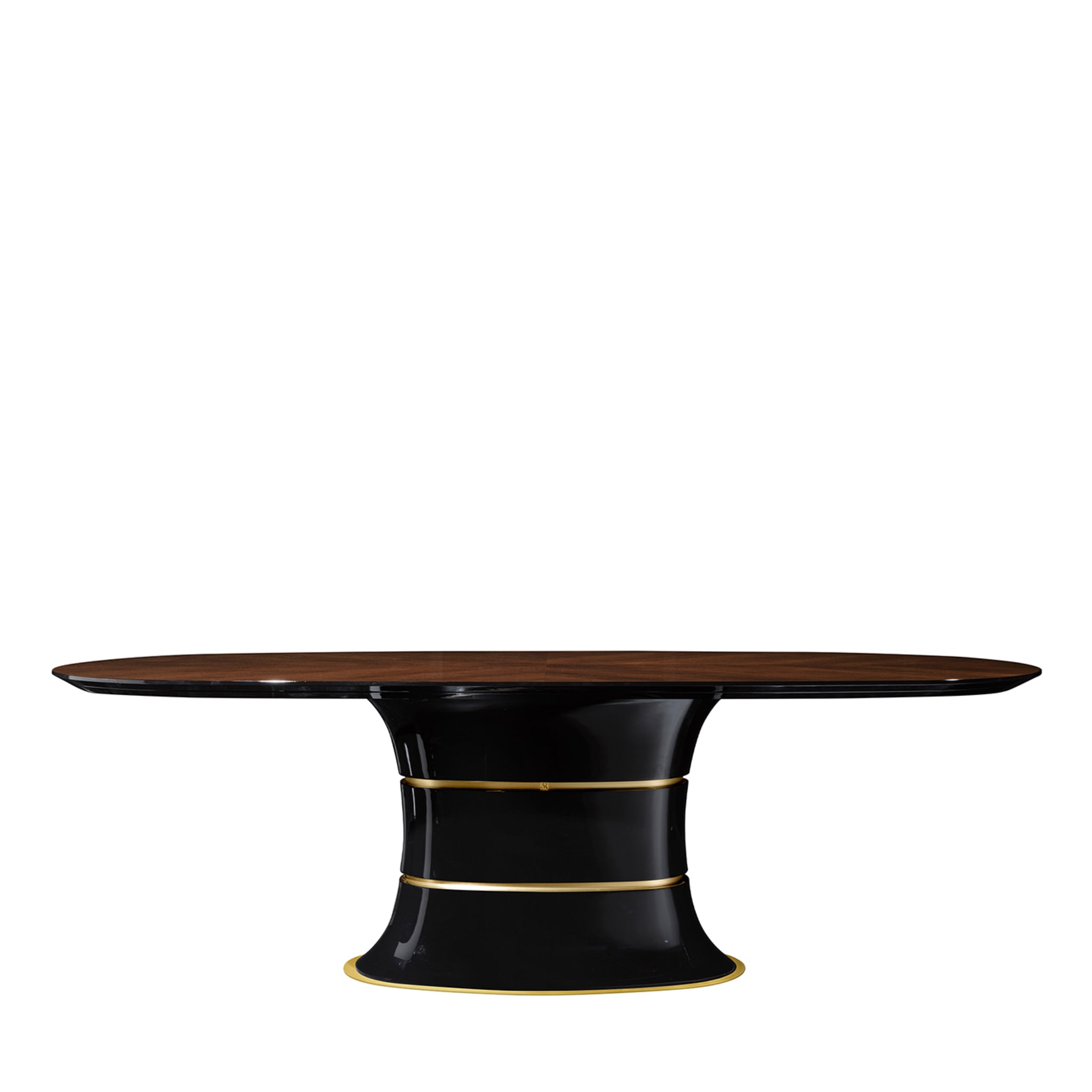 Victor Dark Oval Dining Table - Main view