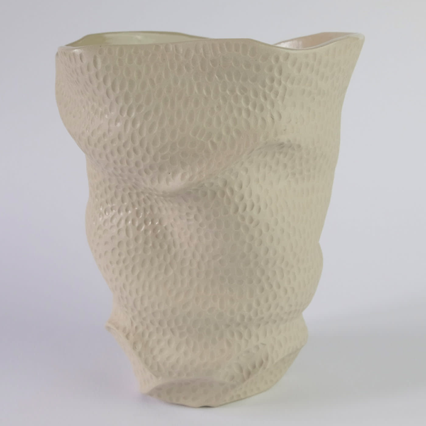 Dots White Vase #2 - FC Ceramics
