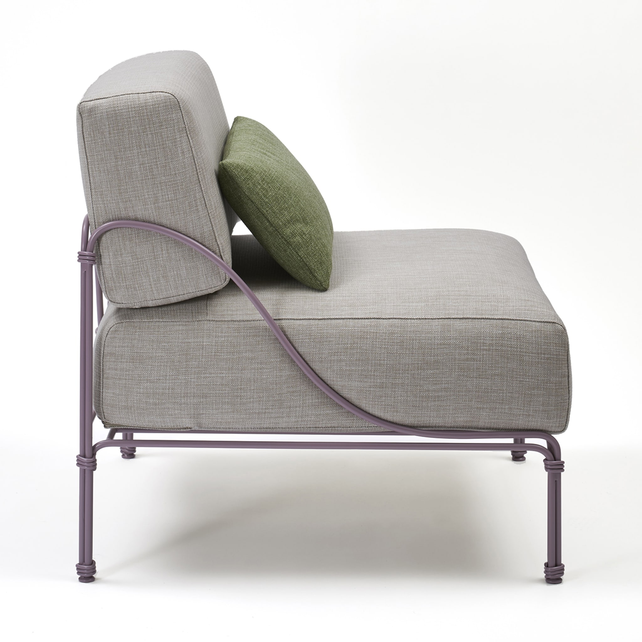 Vitis Lilac & Gray Armchair by Ciarmroli Queda Studio - Alternative view 1
