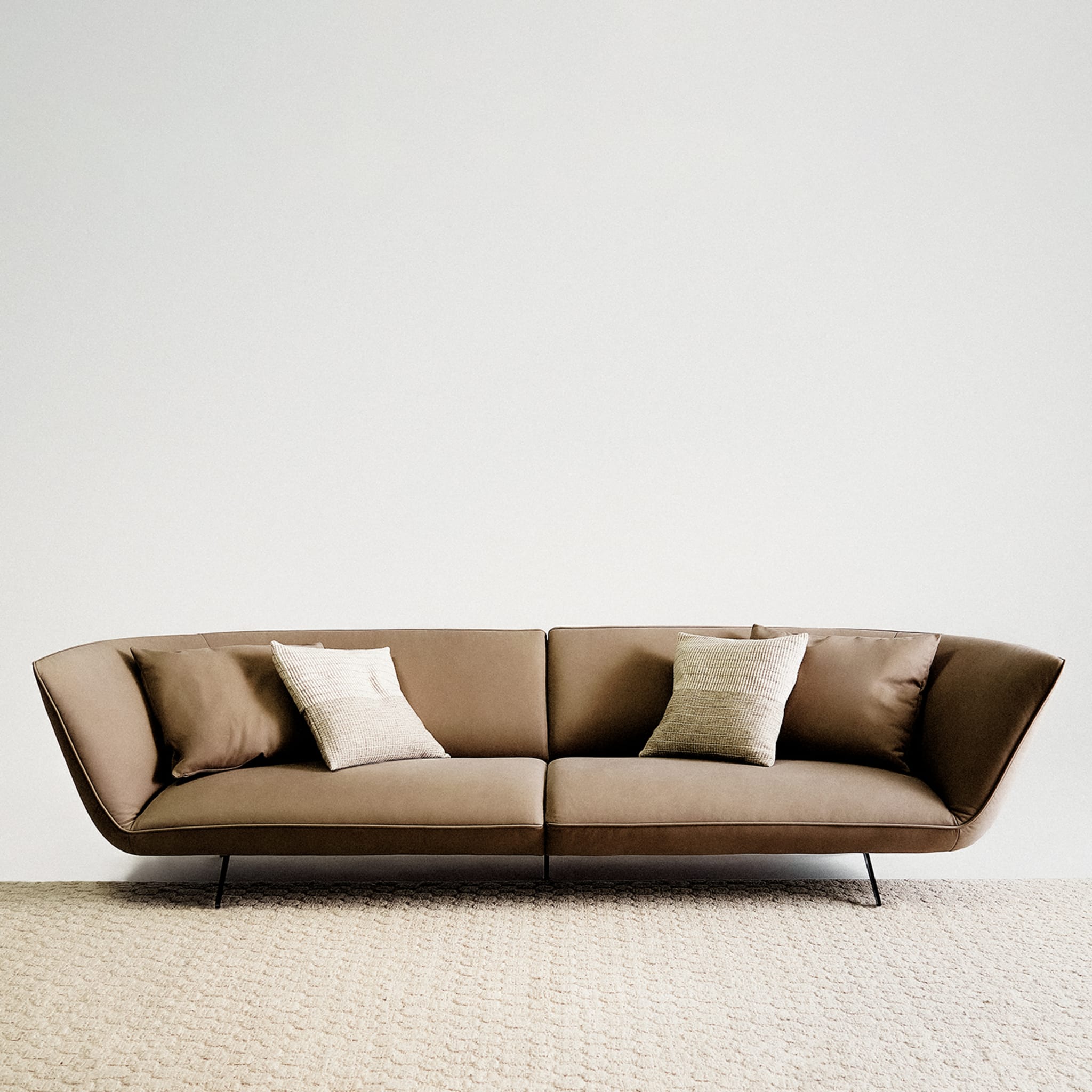 Athene 3-Seater Leather Sofa by Ludovica + Roberto Palomba - Alternative view 1