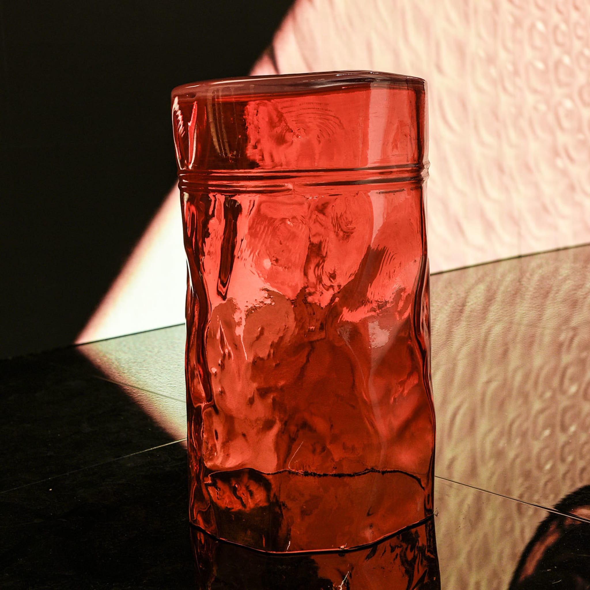 Gio Orange Glas Hocker - Alternative Ansicht 2