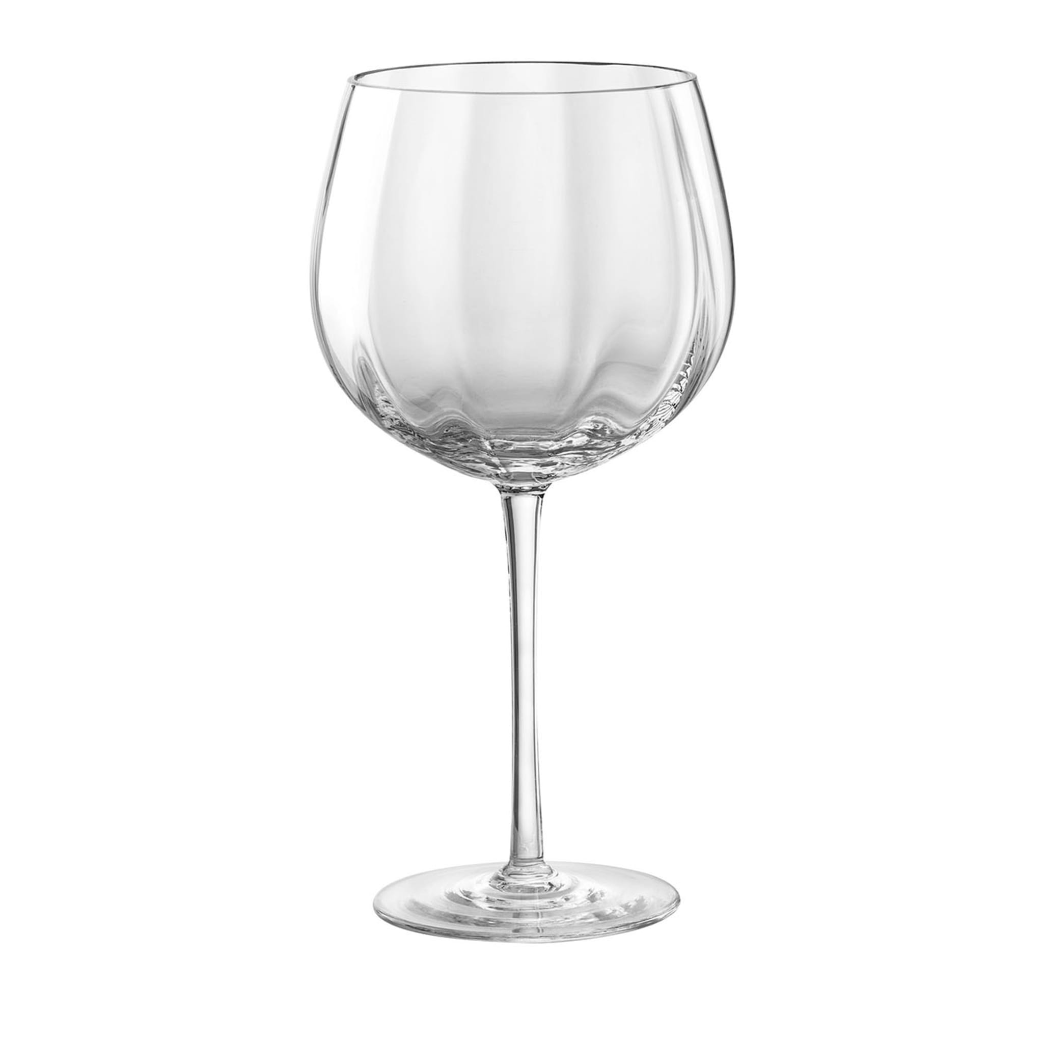 Tolomeo Ottico Transparent Red Wine Glass - Main view