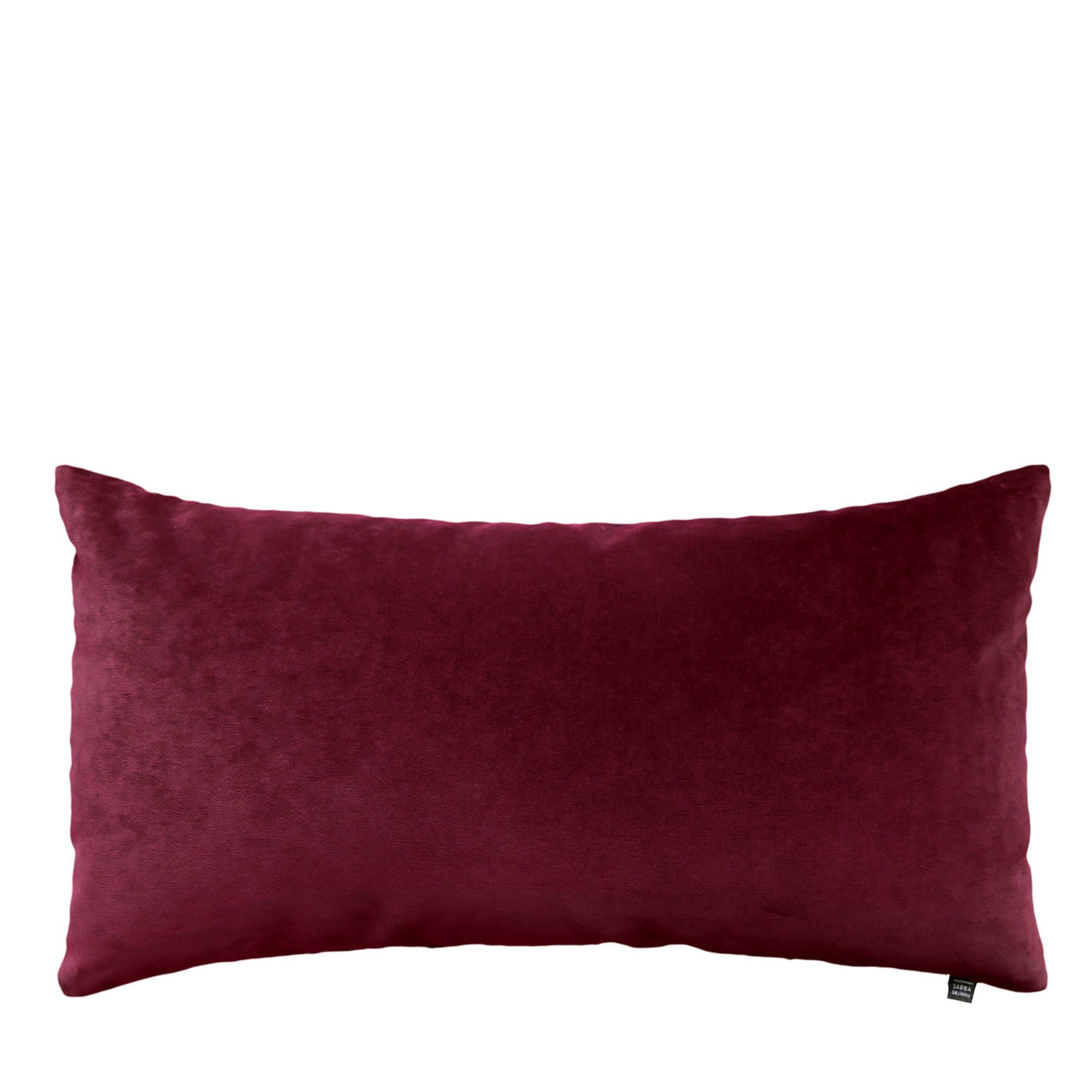 Housse de coussin lombaire en velours bourgogne - Vue principale