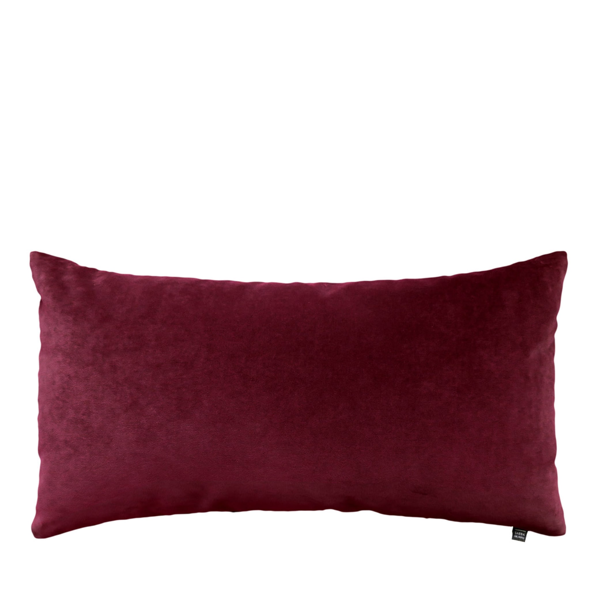 Burgundy Velvet Lumbar Cushion Cover - Main view