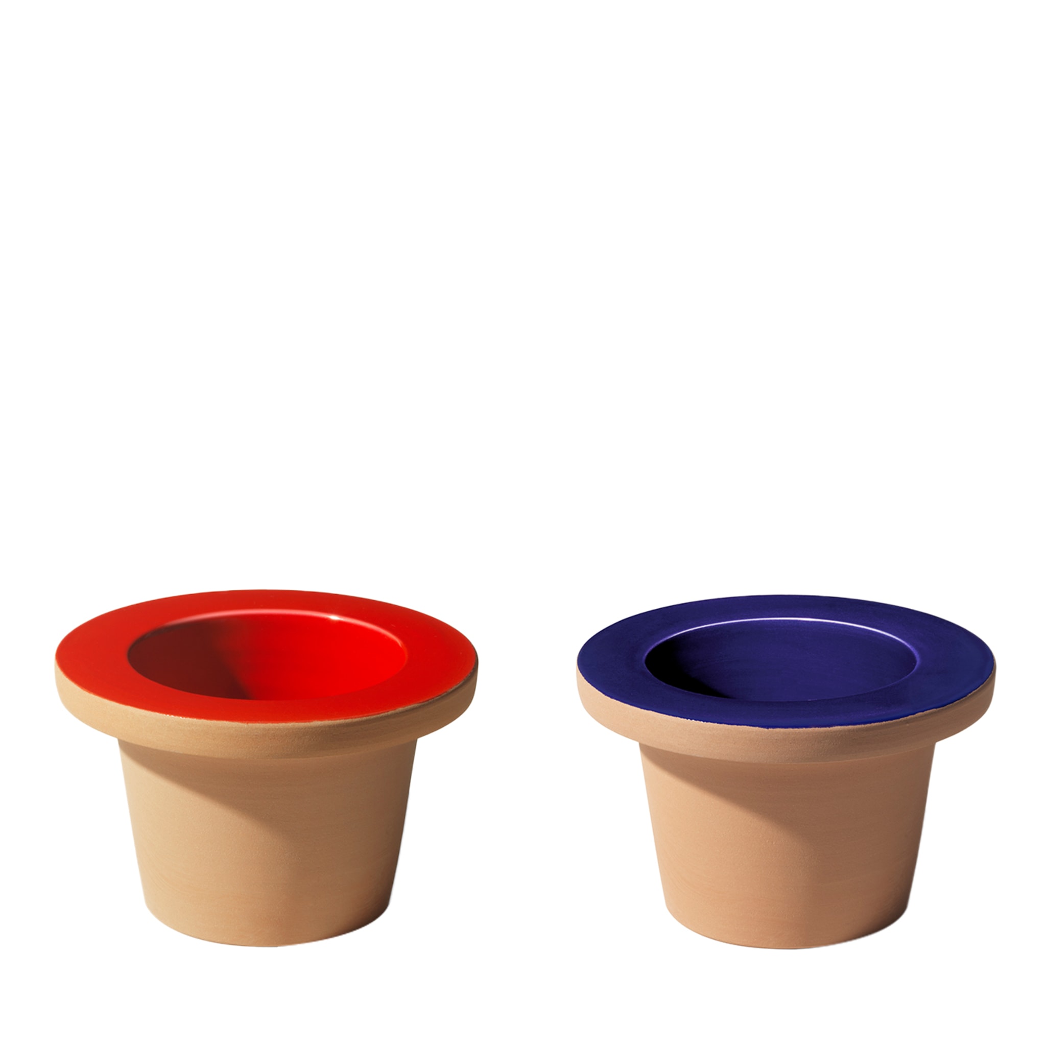 Set of two Pofi Red and blue Cachepots - Main view
