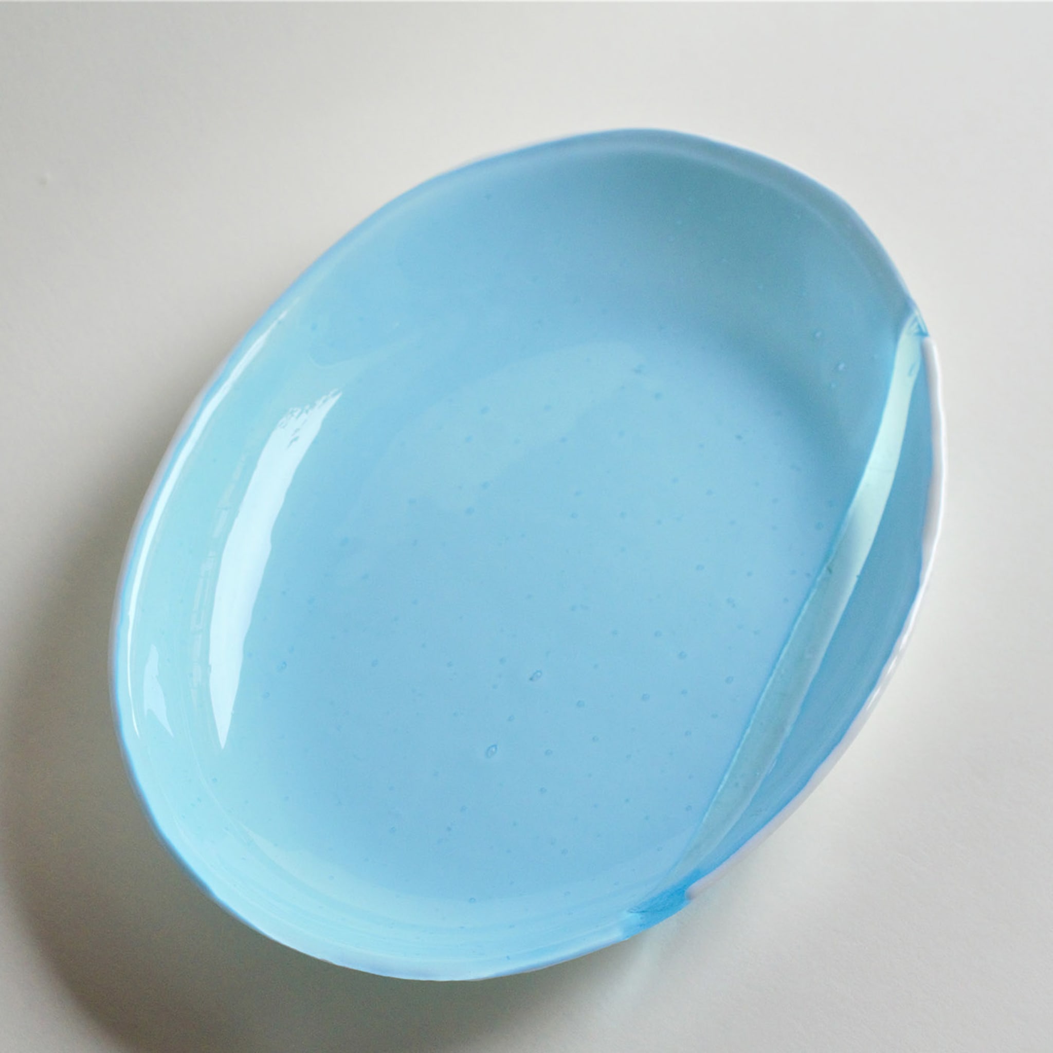 Turquoise Glass Serving Platter - Alternative view 1
