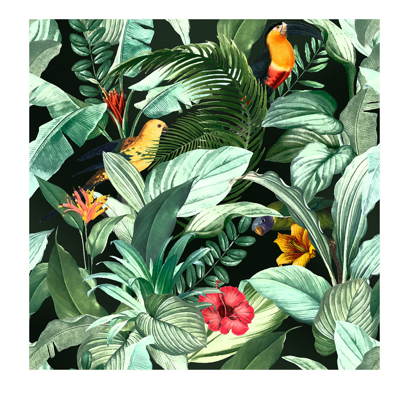 Costa Rica Green Wallpaper by Margherita Fanti - beWall