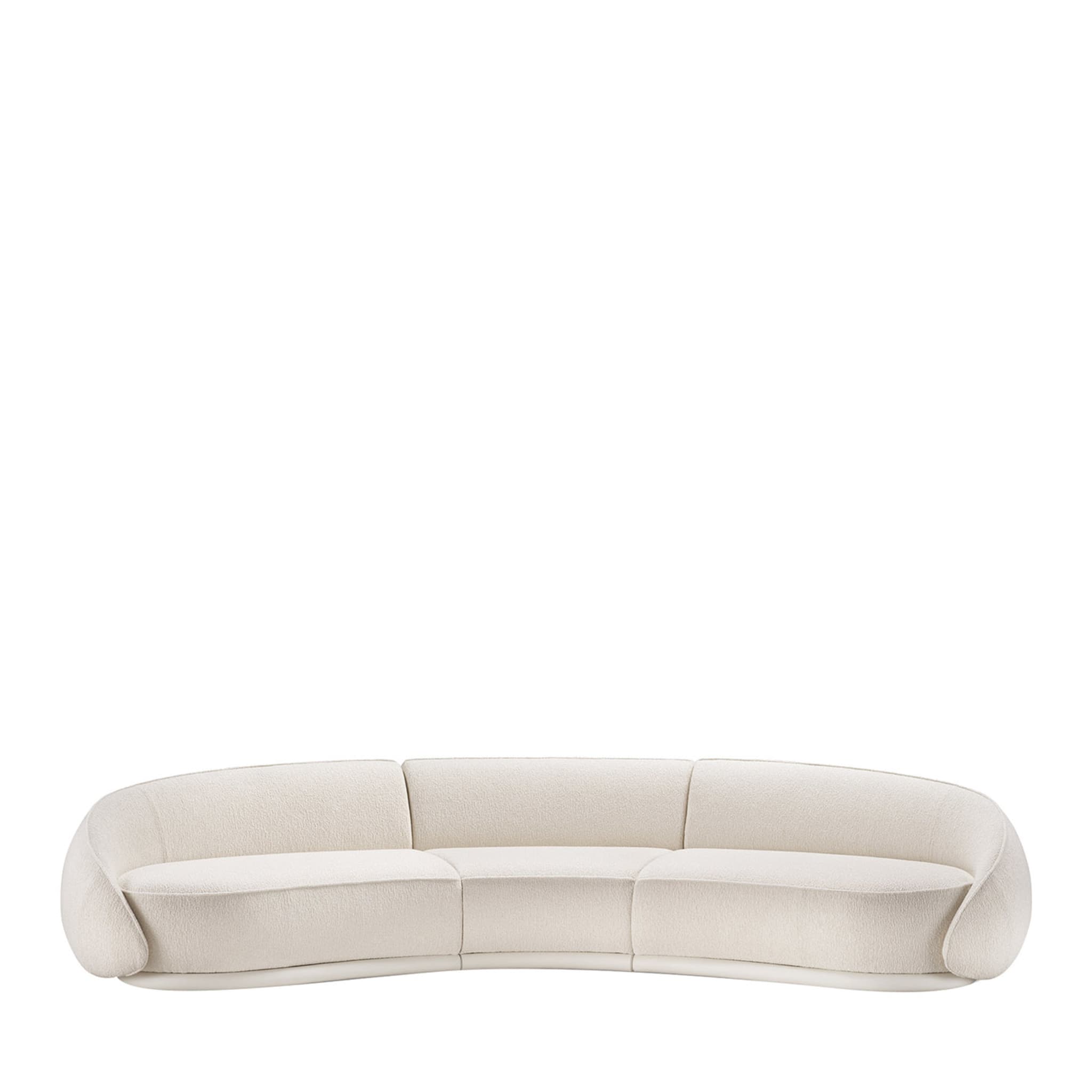 Abbracci 3-Module White Sofa by Lorenza Bozzoli - Main view
