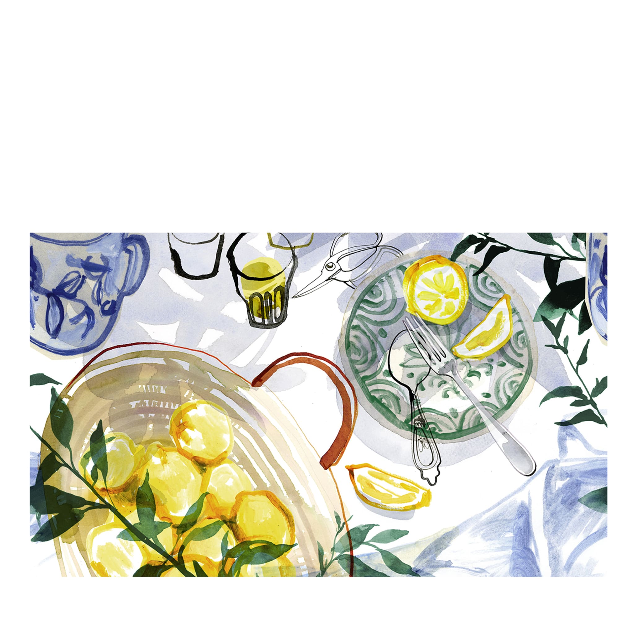 Papier peint "Lemon Basket" de Karin Kellner - Vue principale