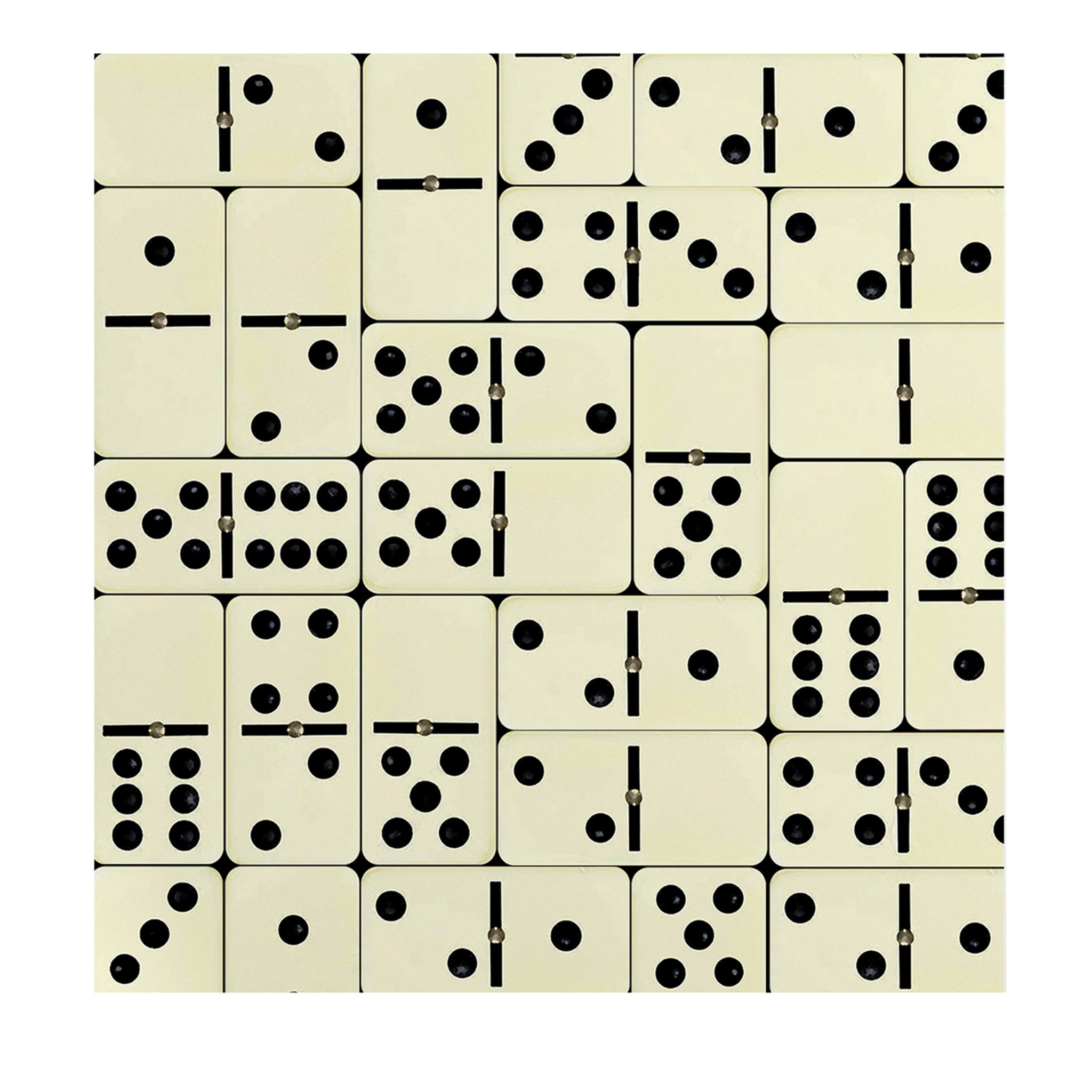 Playful Domino Tile Pattern Wallpaper - Main view