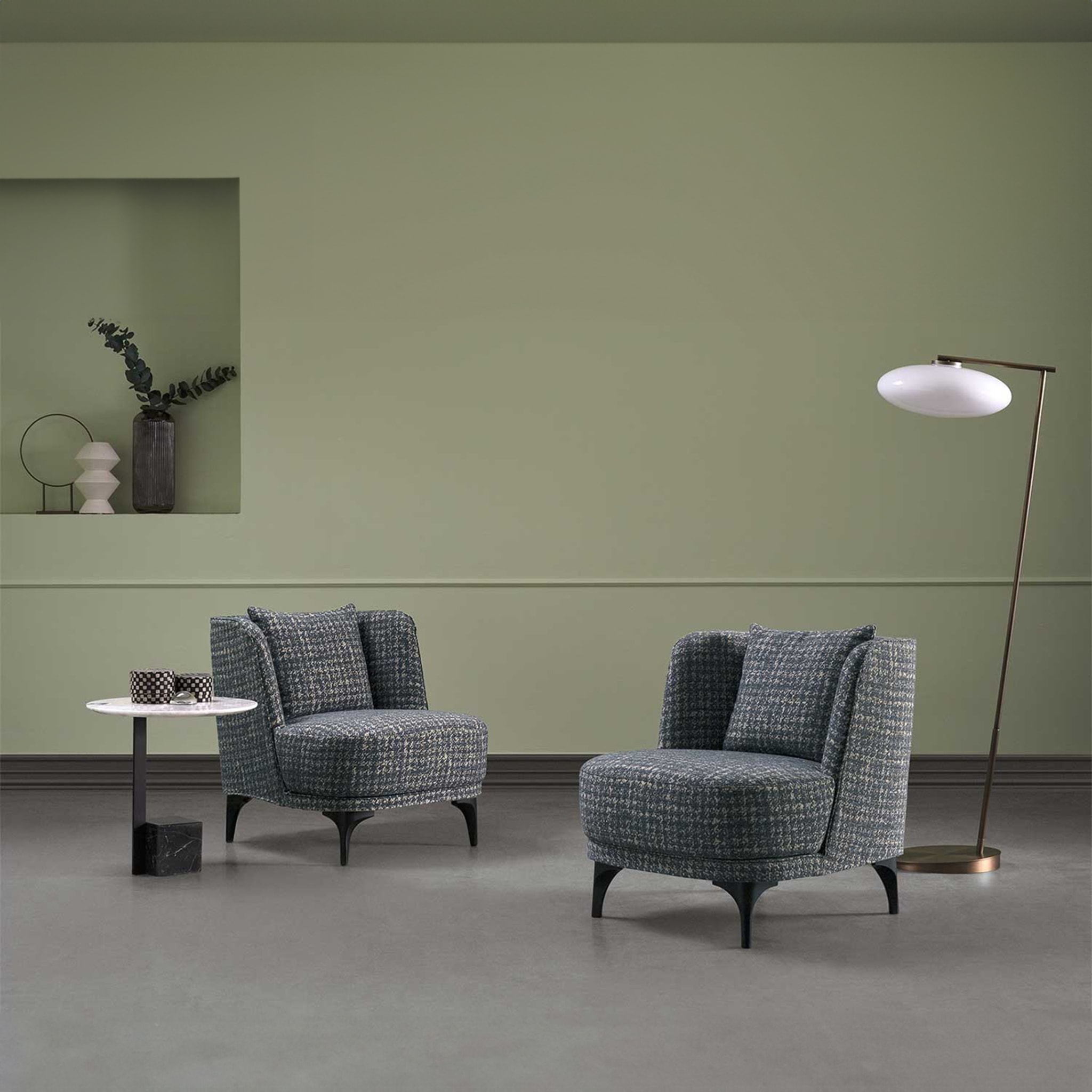 Luna Gray Lounge Chair by Michele Mantovani - Alternative view 4