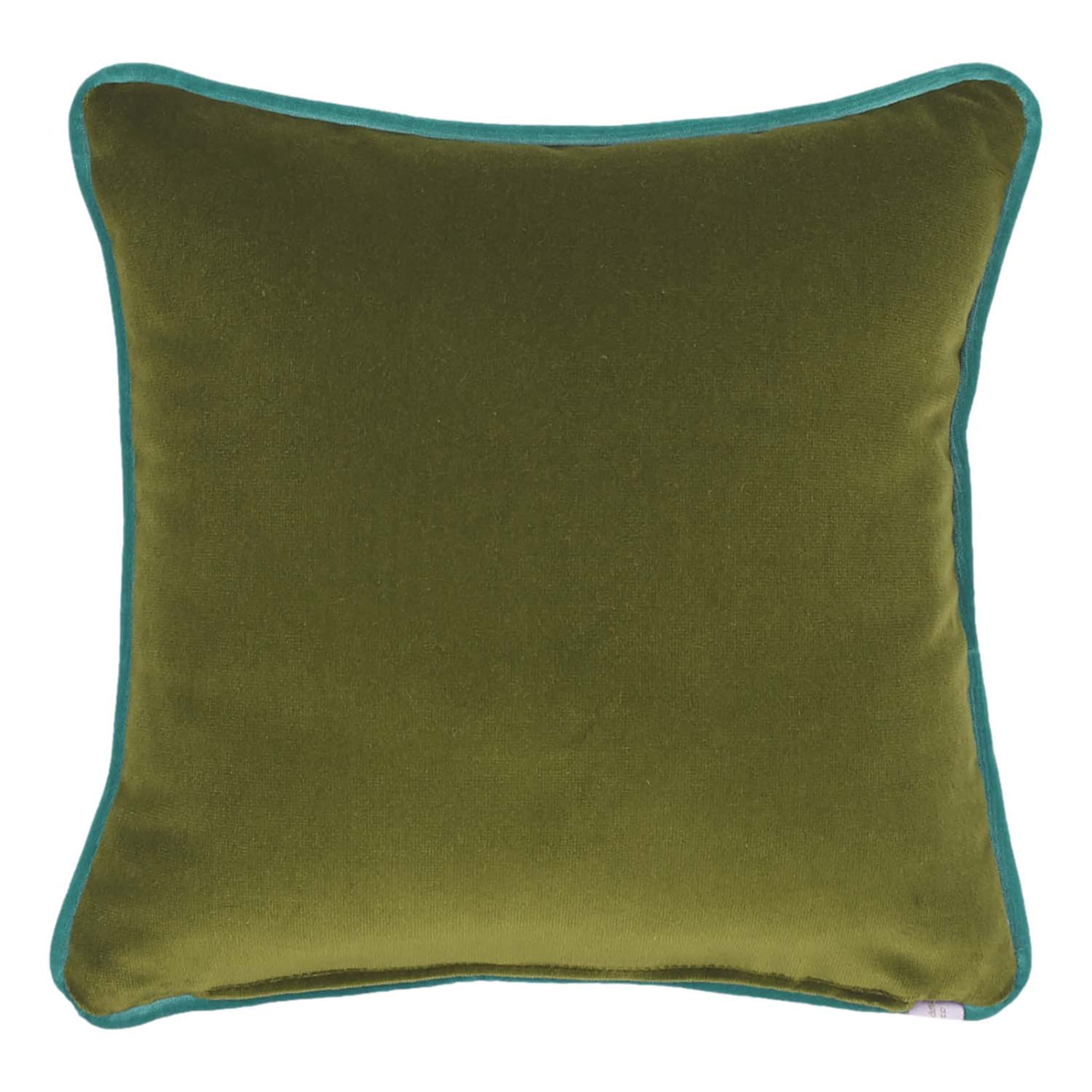 Green Light Blue Square Carrè Cushion - Alternative view 1