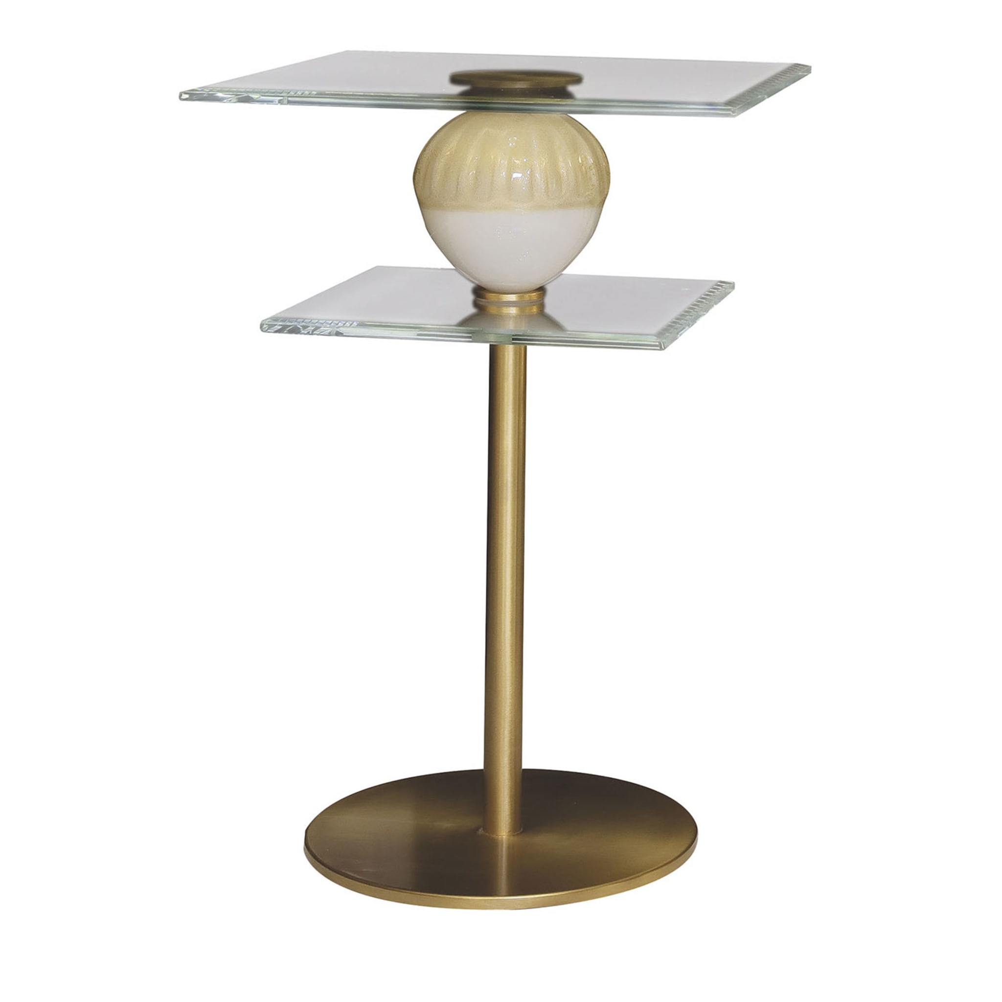 Double table d'appoint en verre de Murano - Vue principale