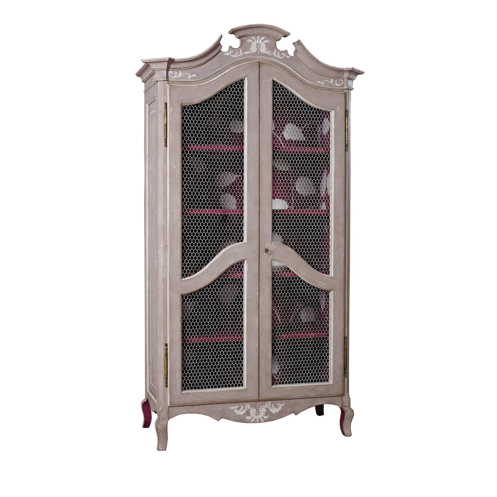 Lavender Padua Hutch With White Brenches Decoration  - Main view