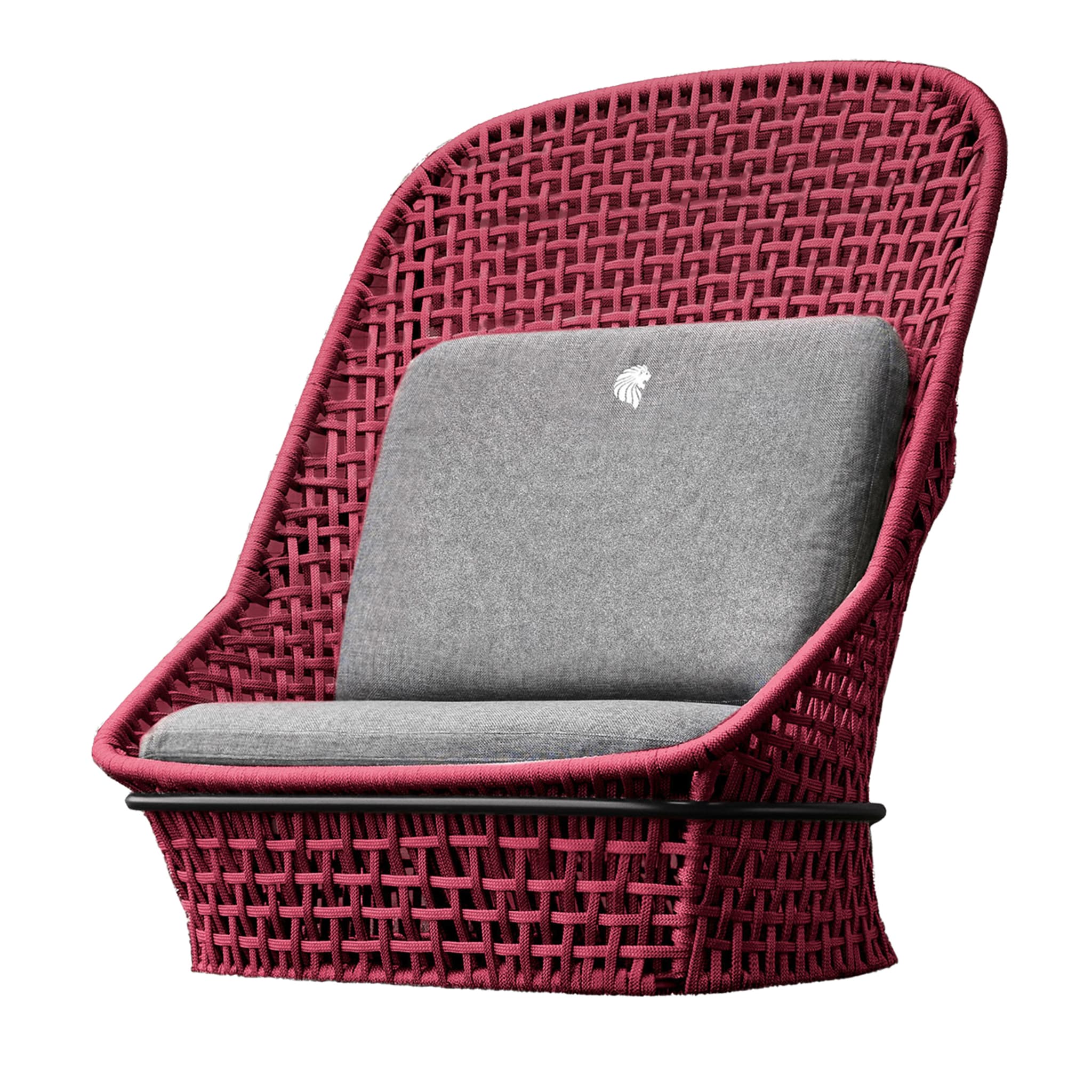 Outdoor Amaranth High Back Occasional fabric Chair - Main view