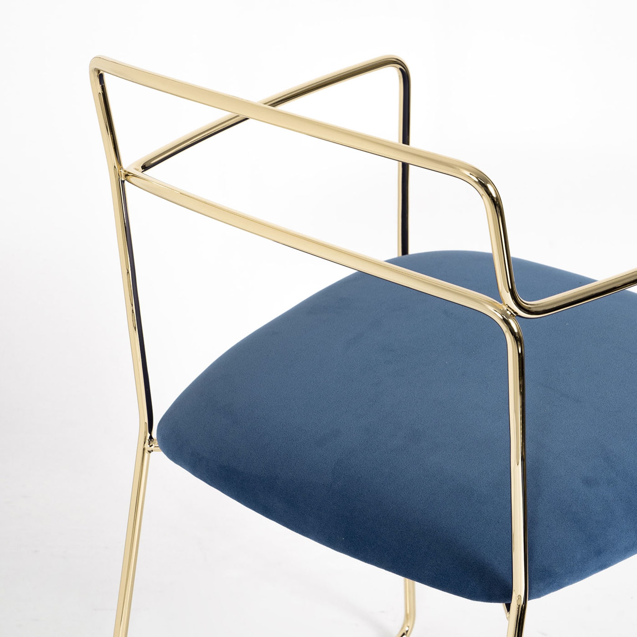 Seidecimi Gold Chair With Armrests - Alternative view 2