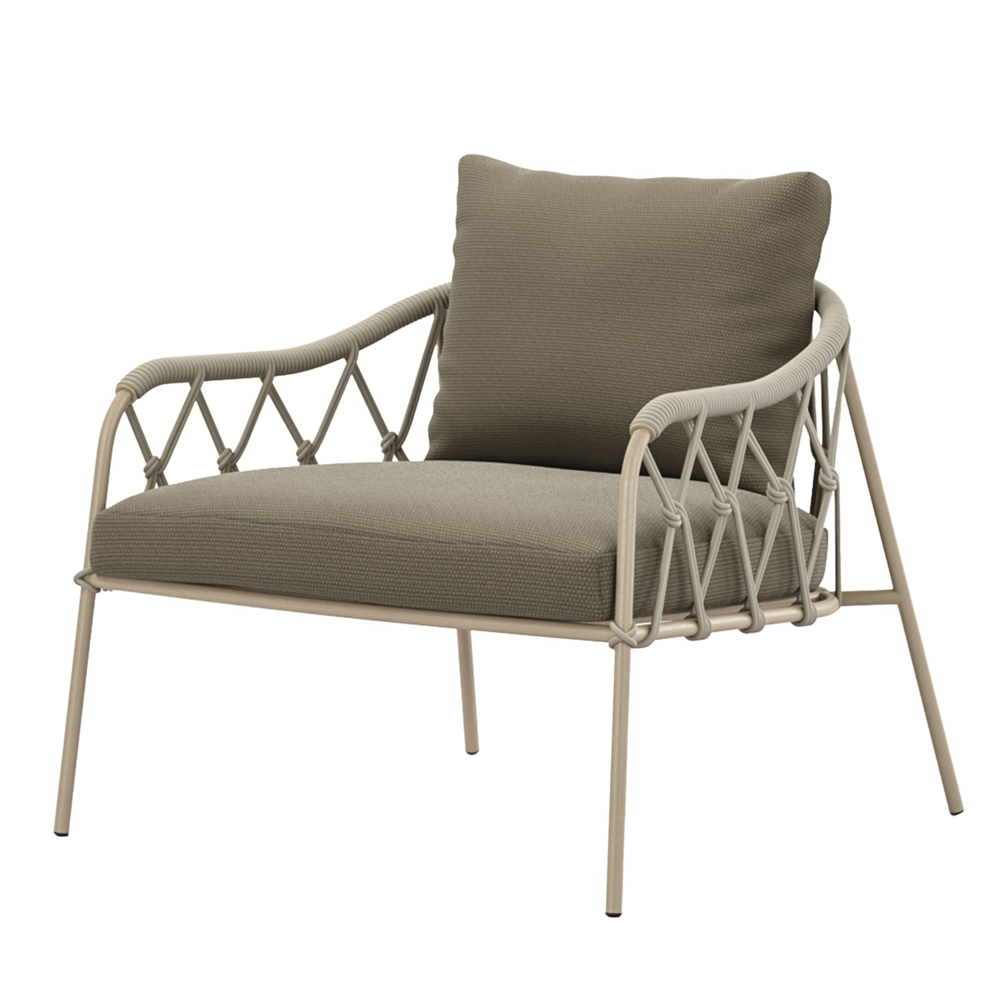 Scala Large Beige Outdoor Armchair by Marco Piva - Main view