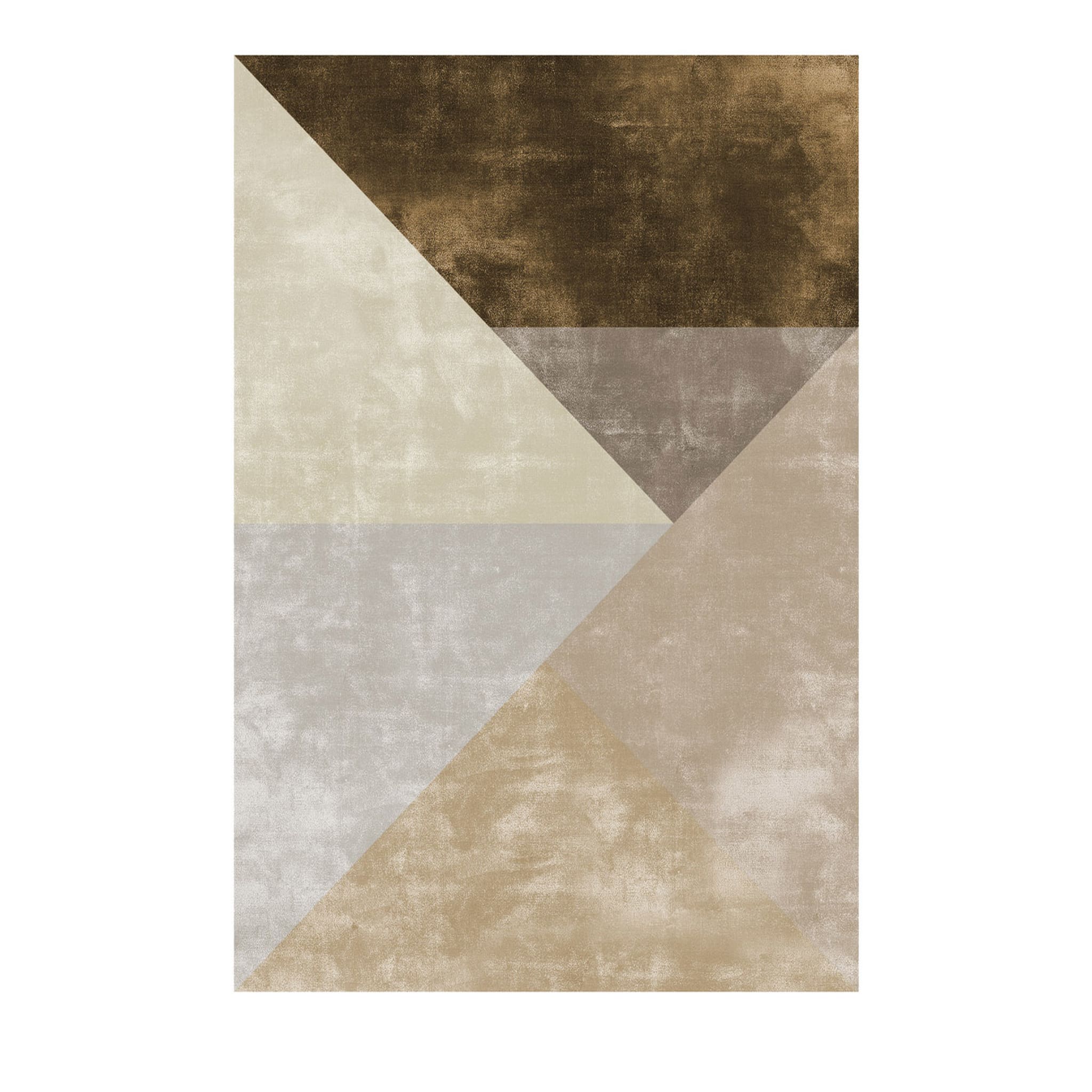 Tapis rectangulaire polychrome Adler Pyramid de Dainelli Studio - Vue principale