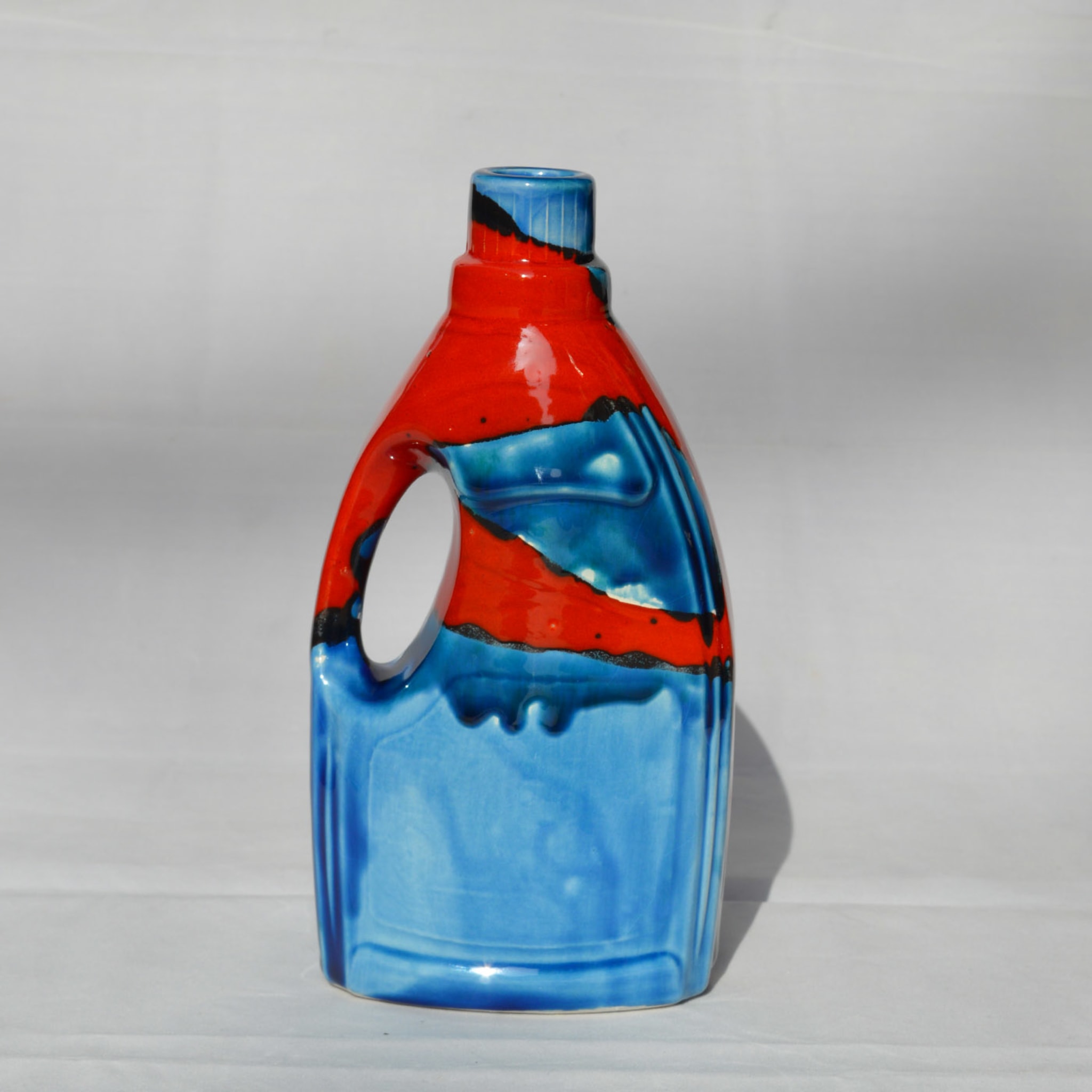 More Clay Less Plastic Blue and Red Bottle - Alternative view 1