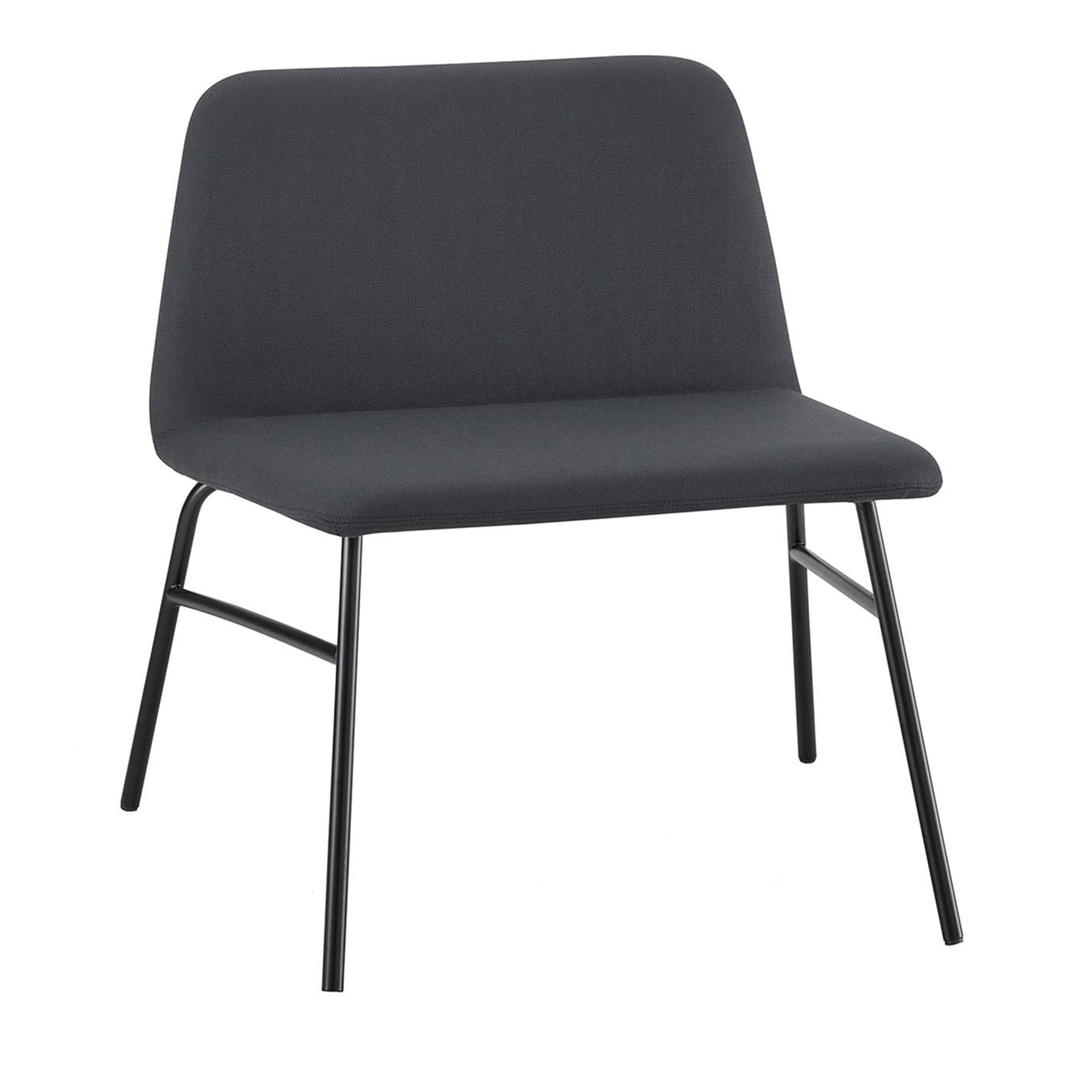 Bardot Met Black Lounge Chair by Emilio Nanni - Main view