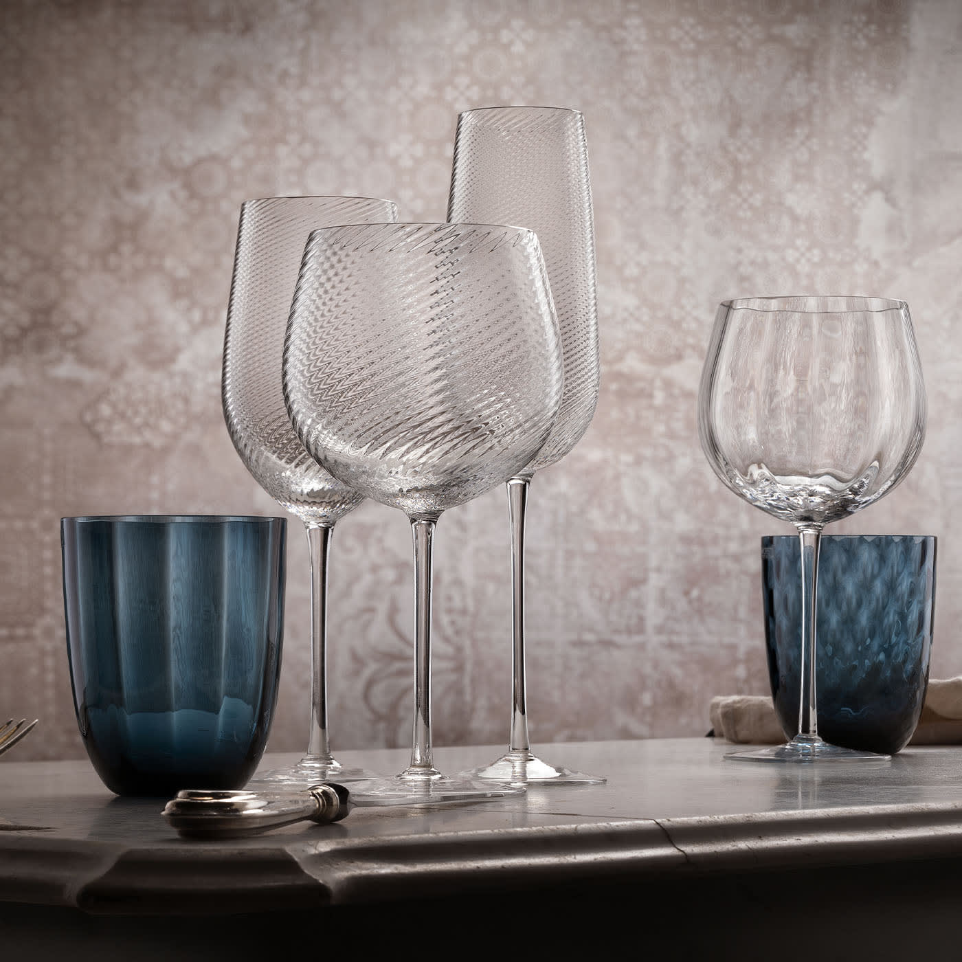 Set Bicchieri Murano, NasonMoretti, Collezione Tolomeo