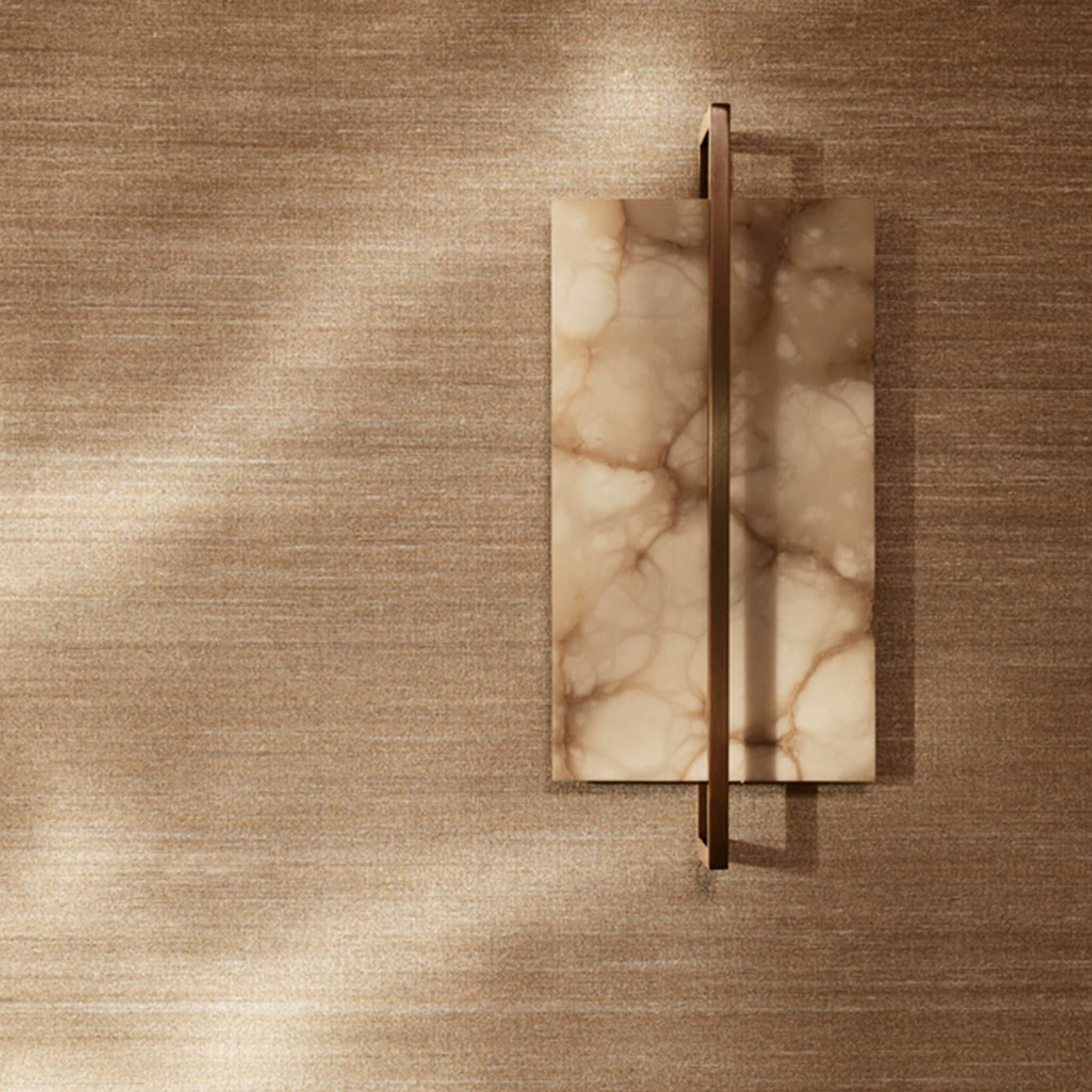"Tile" Wall Sconce in Bronze - Alternative view 3