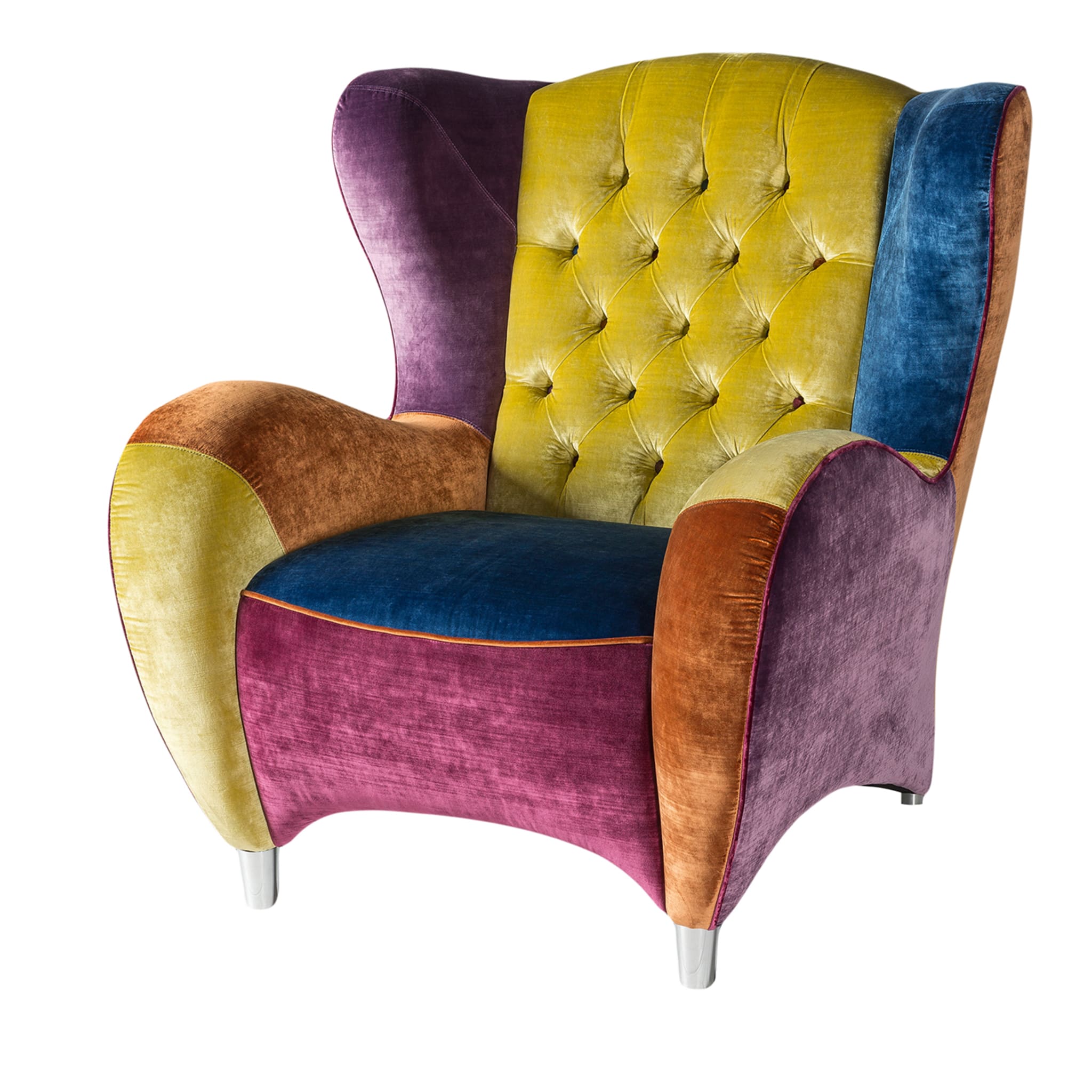 Schinke Polychrome Patchwork Armchair VGnewtrend