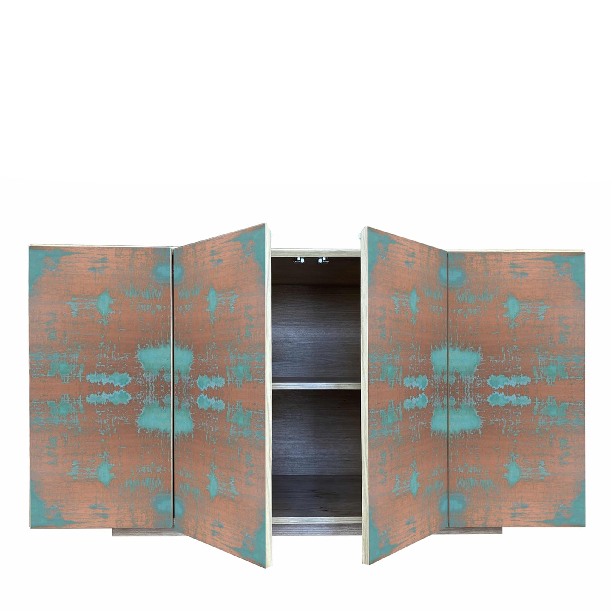 Boccadarno Due 4-Door Turquoise Sideboard by Meccani Studio - Alternative view 5