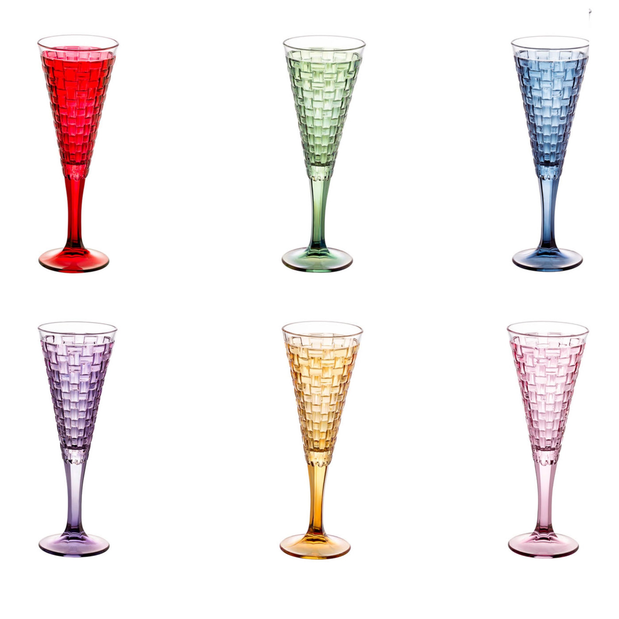 Manhattan Set of 6 Champagne Flutes - Main view