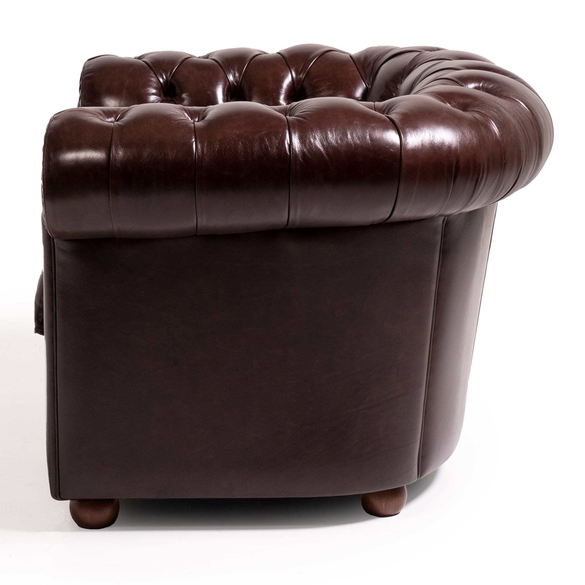 Chesterfield Brown Leather Armchair - Alternative view 3