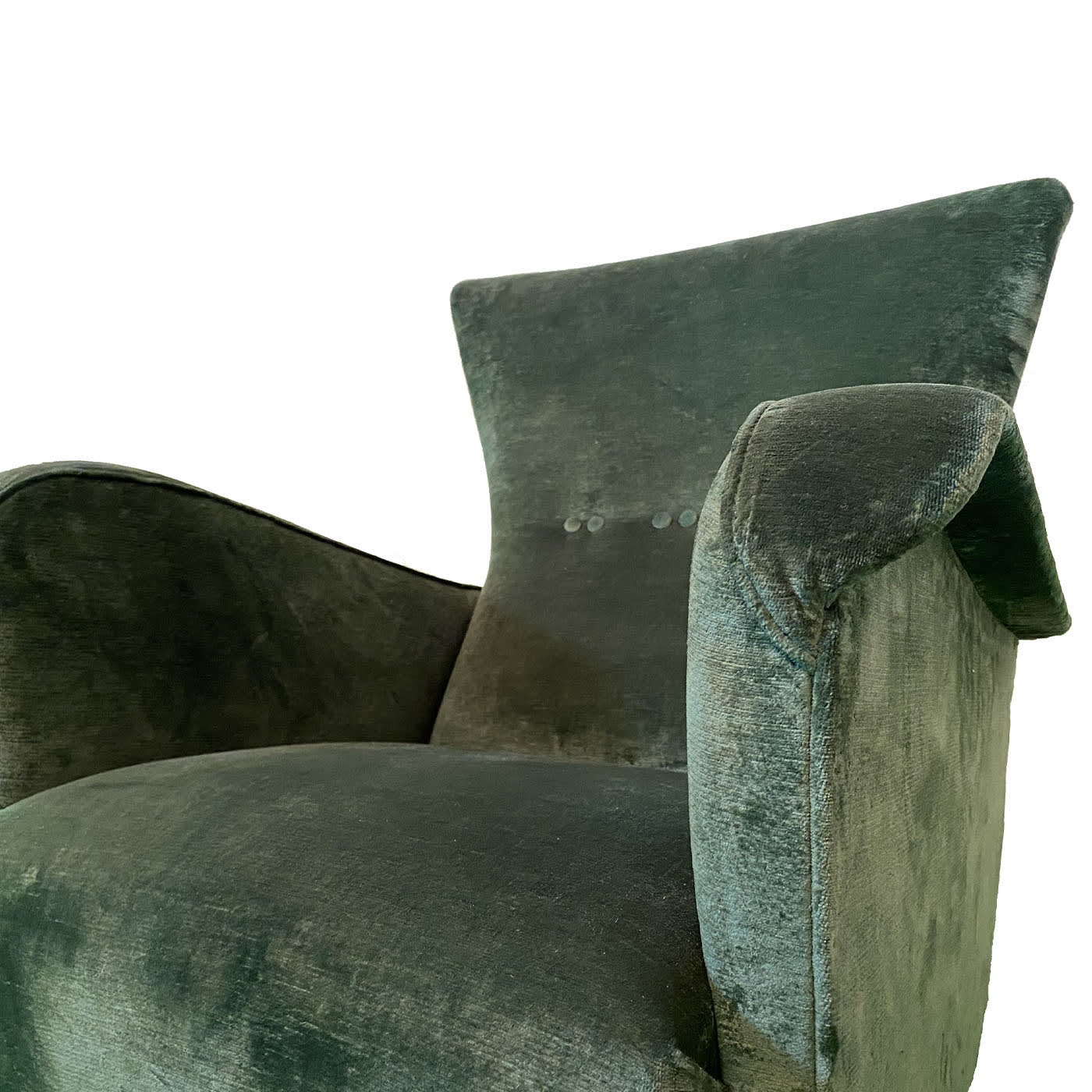 Overstock green best sale velvet chair