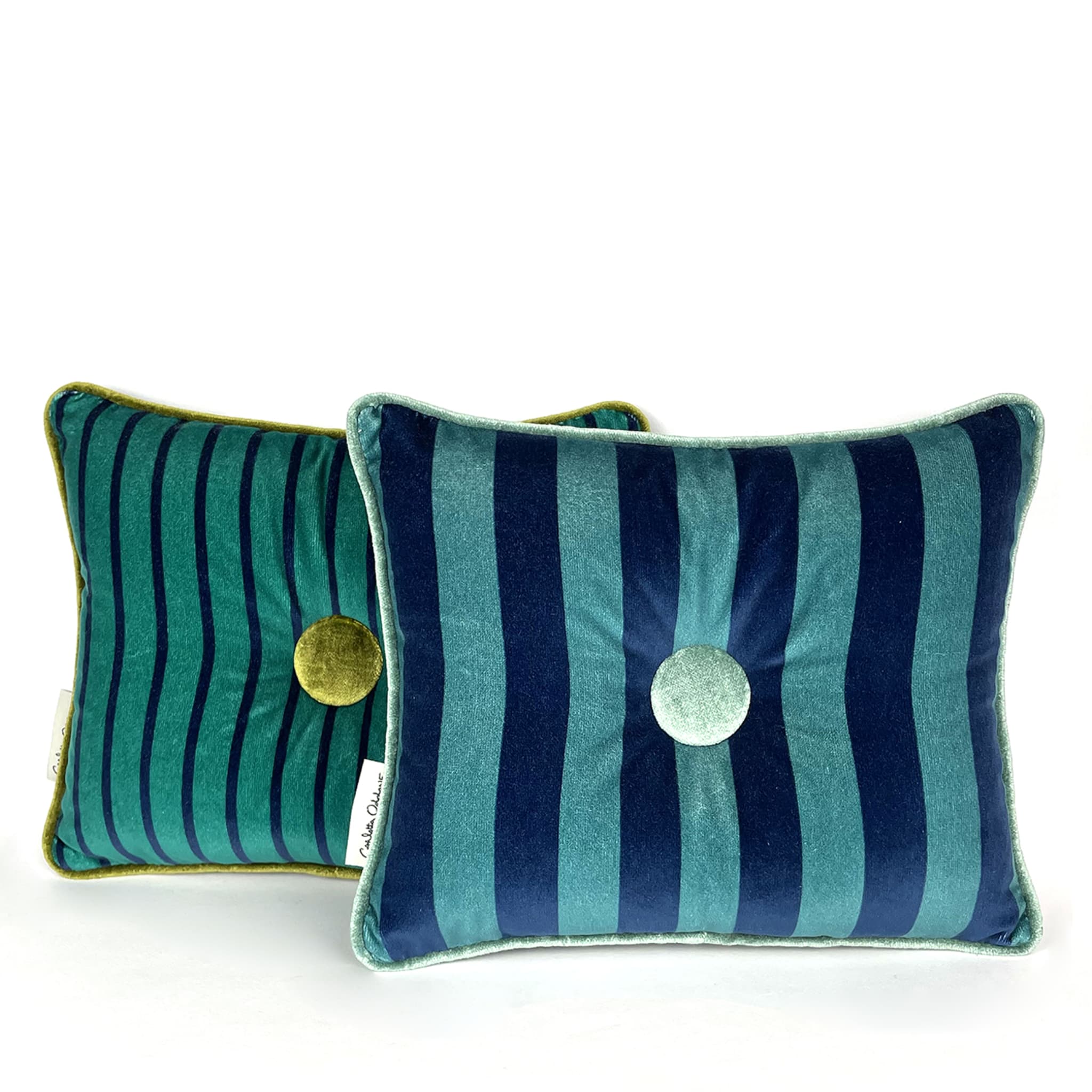 Sweet Pillow Blue Baltic & Peacock Green Cushions - Alternative view 3