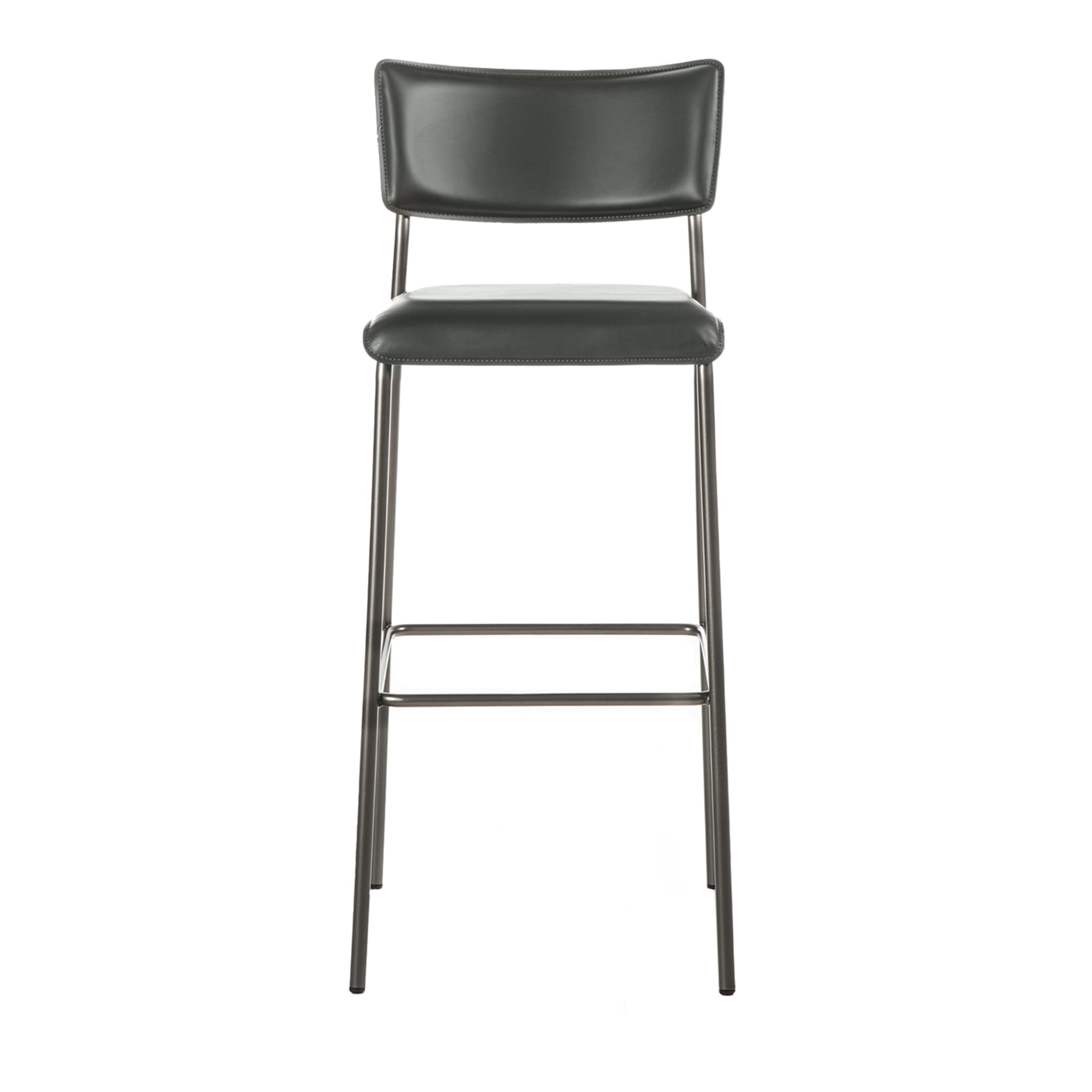 Isotta Leather Bar Stool - Main view