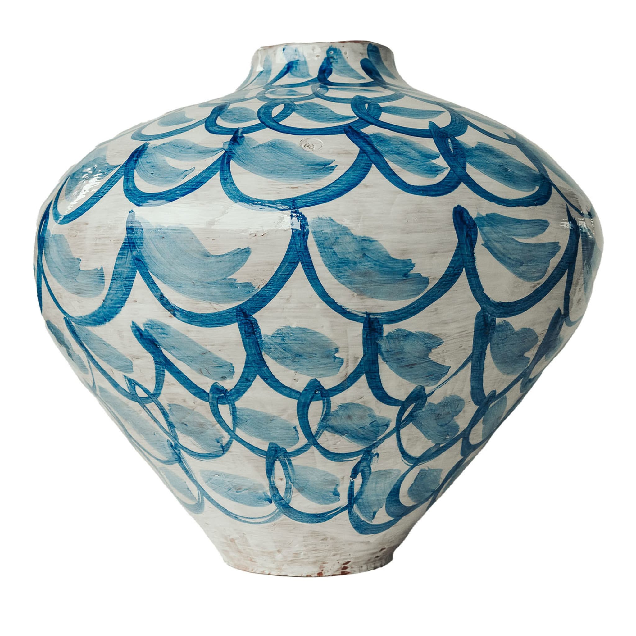 Blaue Kreise und himmelblaue Vase - Hauptansicht