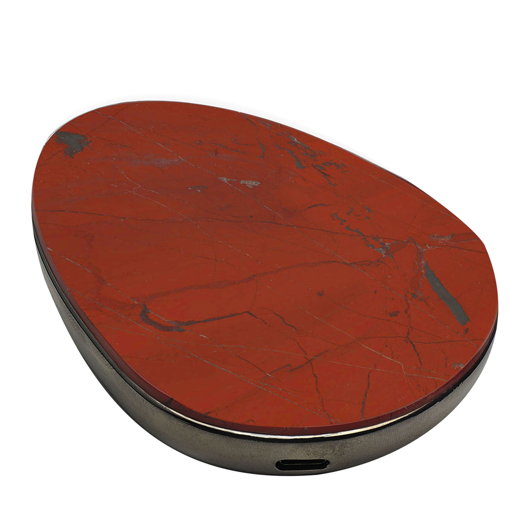 Enki Diaspro Rosso Steel Wireless Charger - Main view