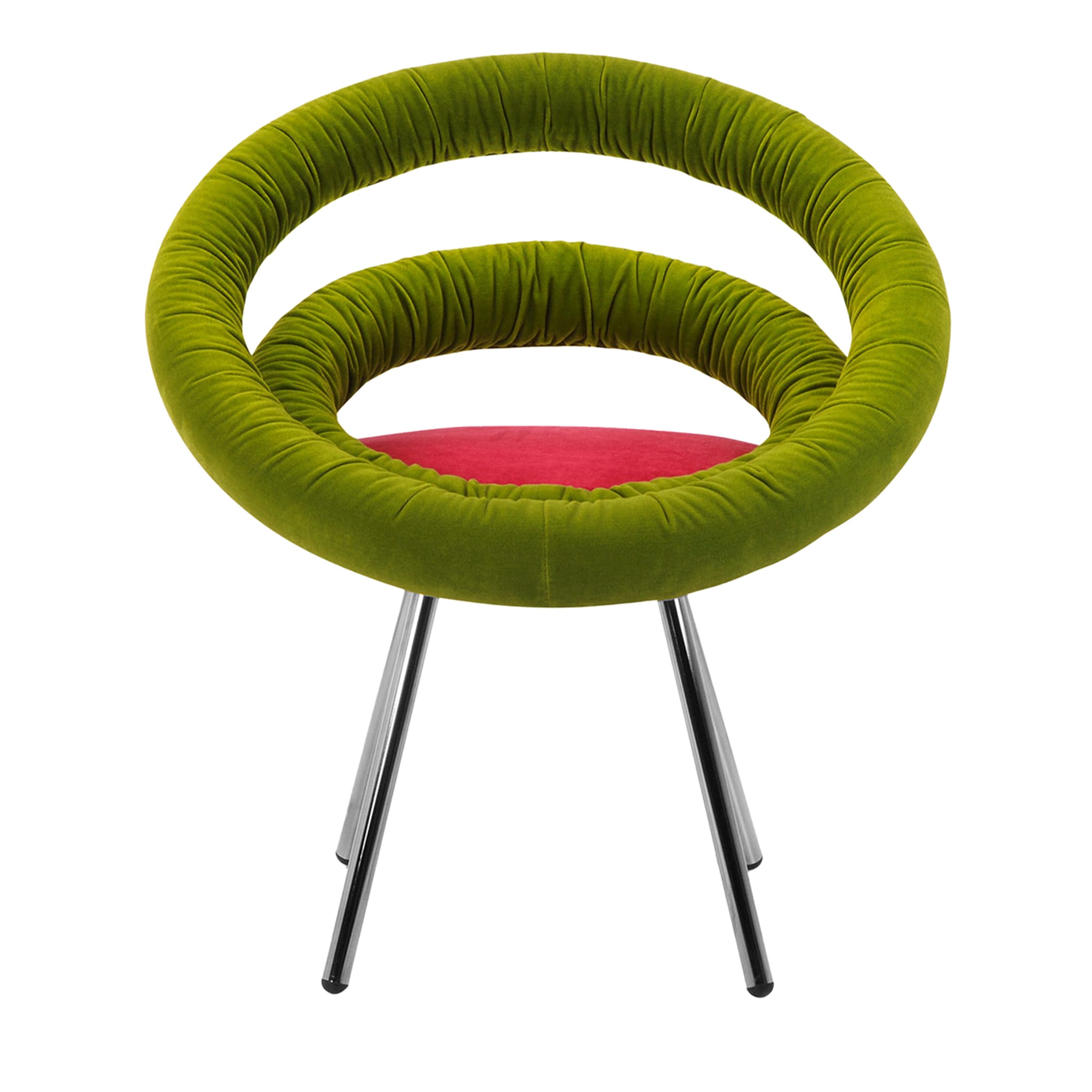 Poltrona Circle Green & Red di Roberto Giacomucci & Nicola Cerasa - Vista principale